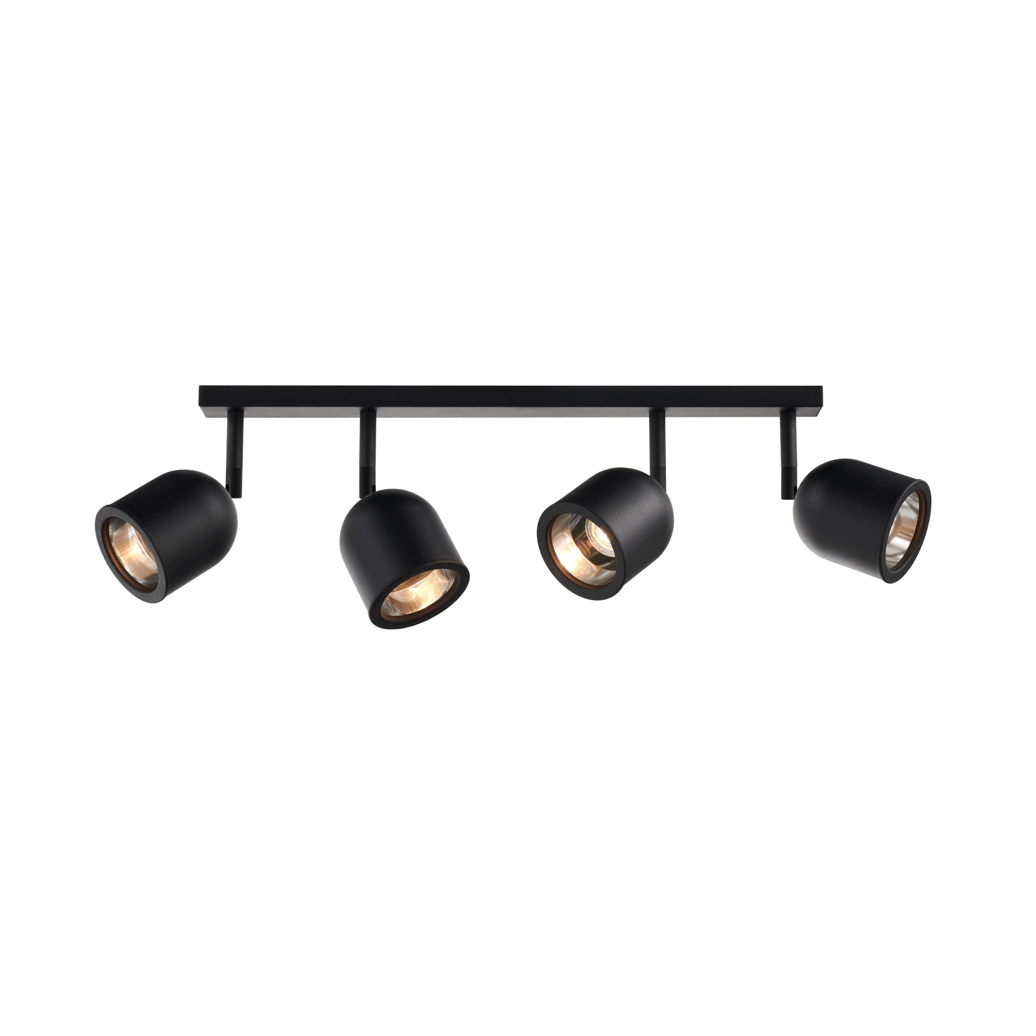 SPARK 4 four-point ceiling lamp black