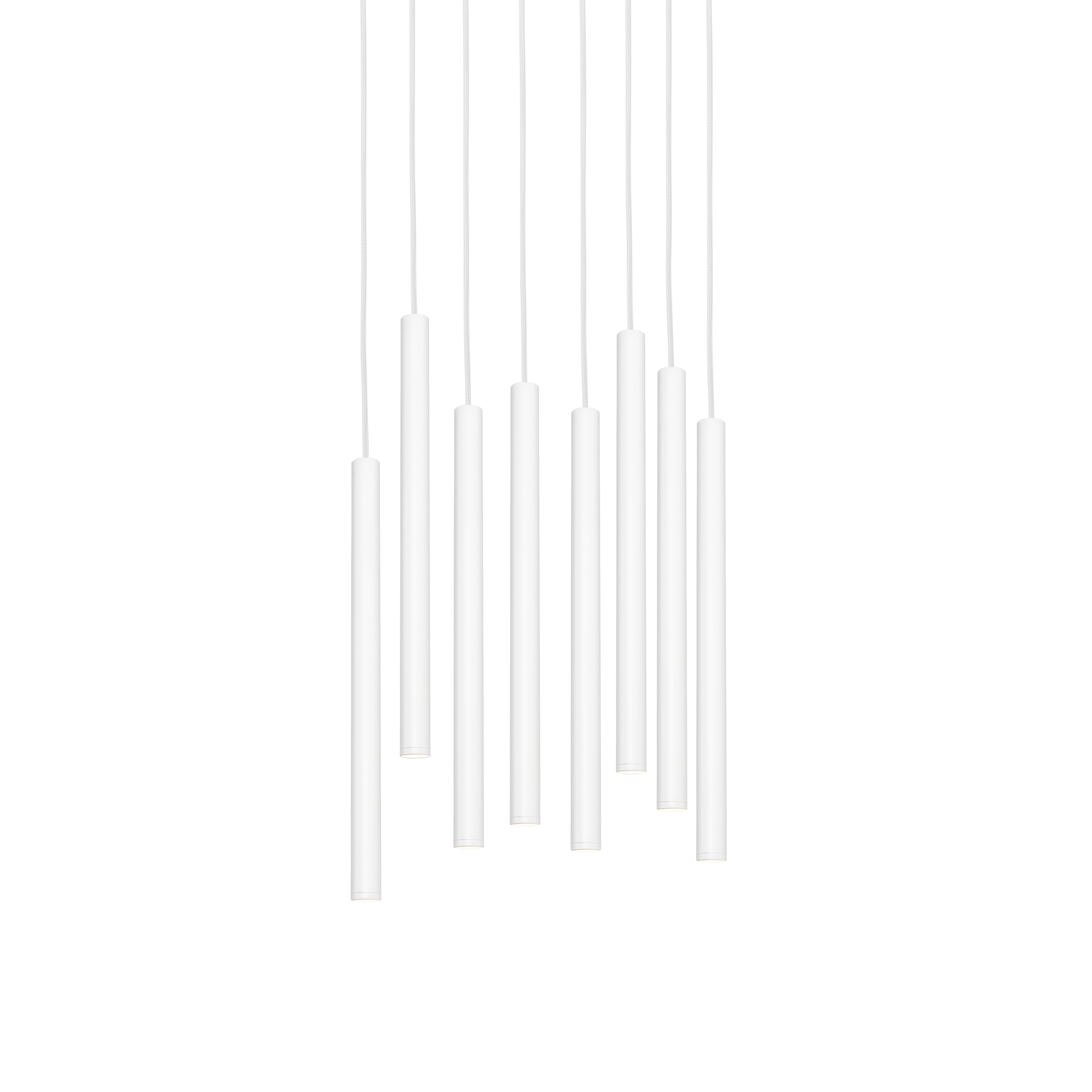 Závěsné svítidlo ROLL 8 bílé