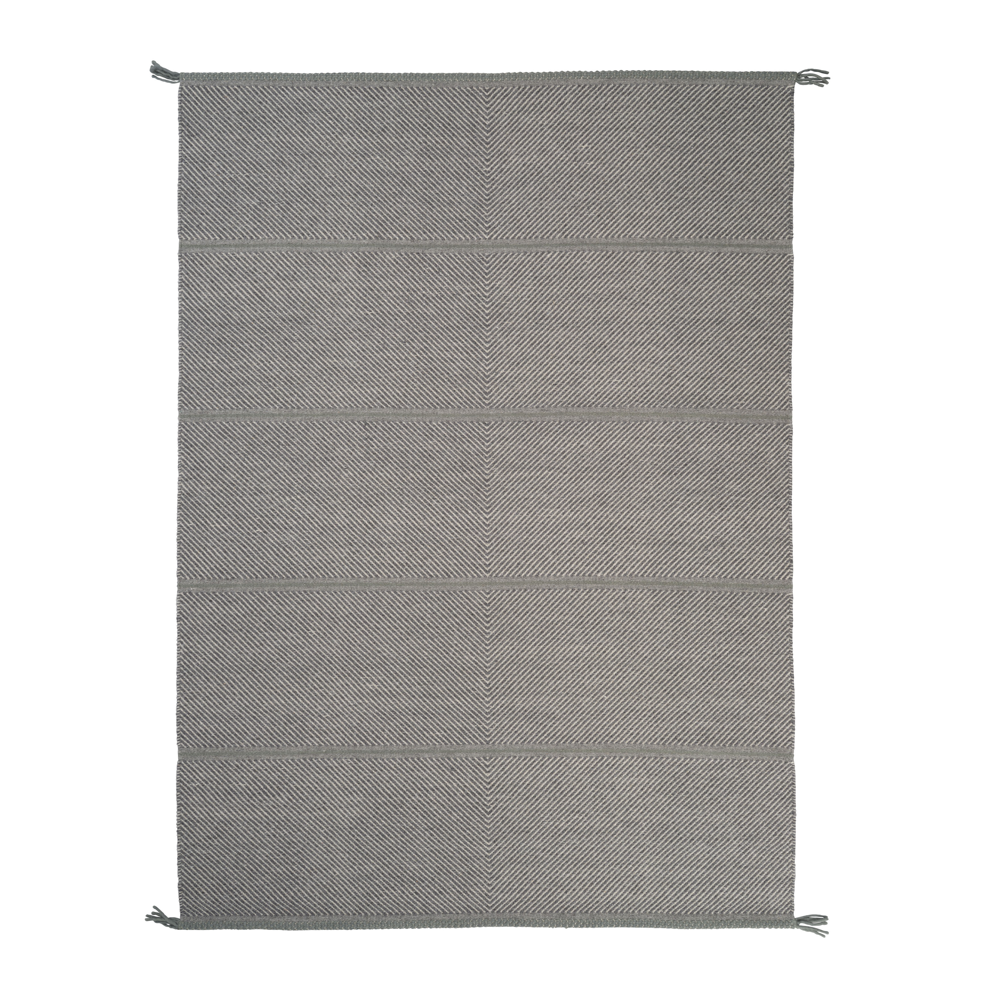 VISION WALK gray carpet with moss green