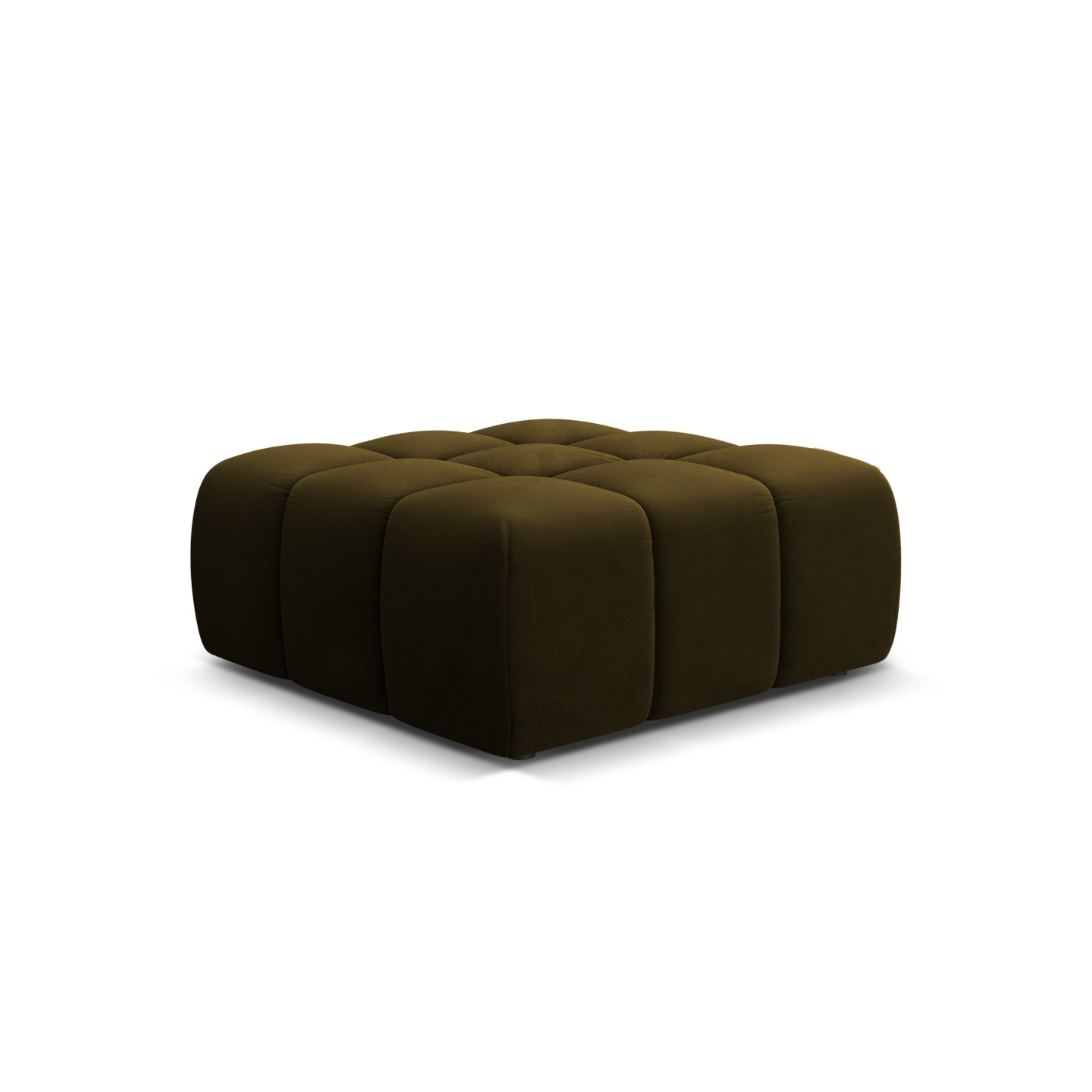 Green Velvet Pouf AGAVE