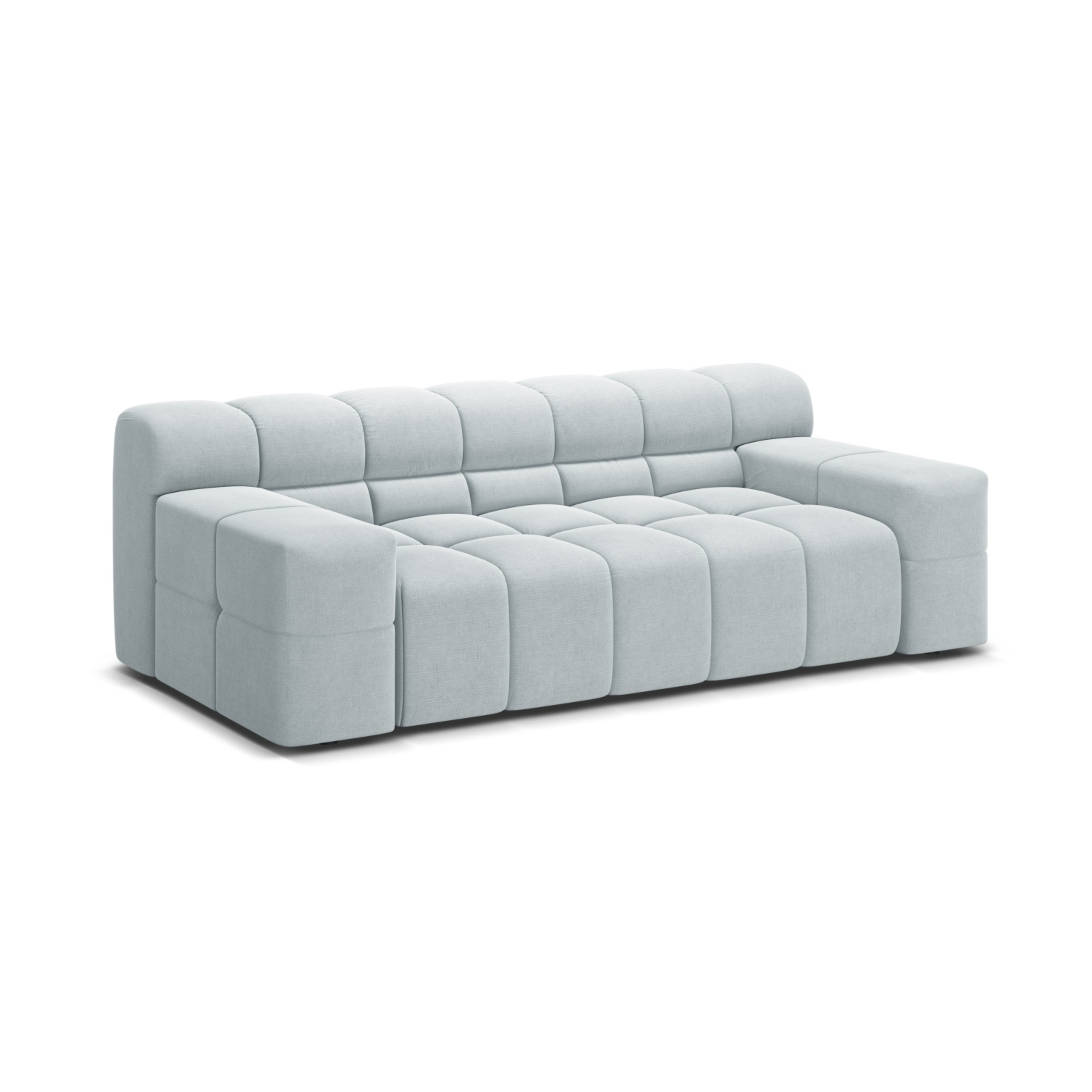 2-seater Sofa AGAVE gray chenille