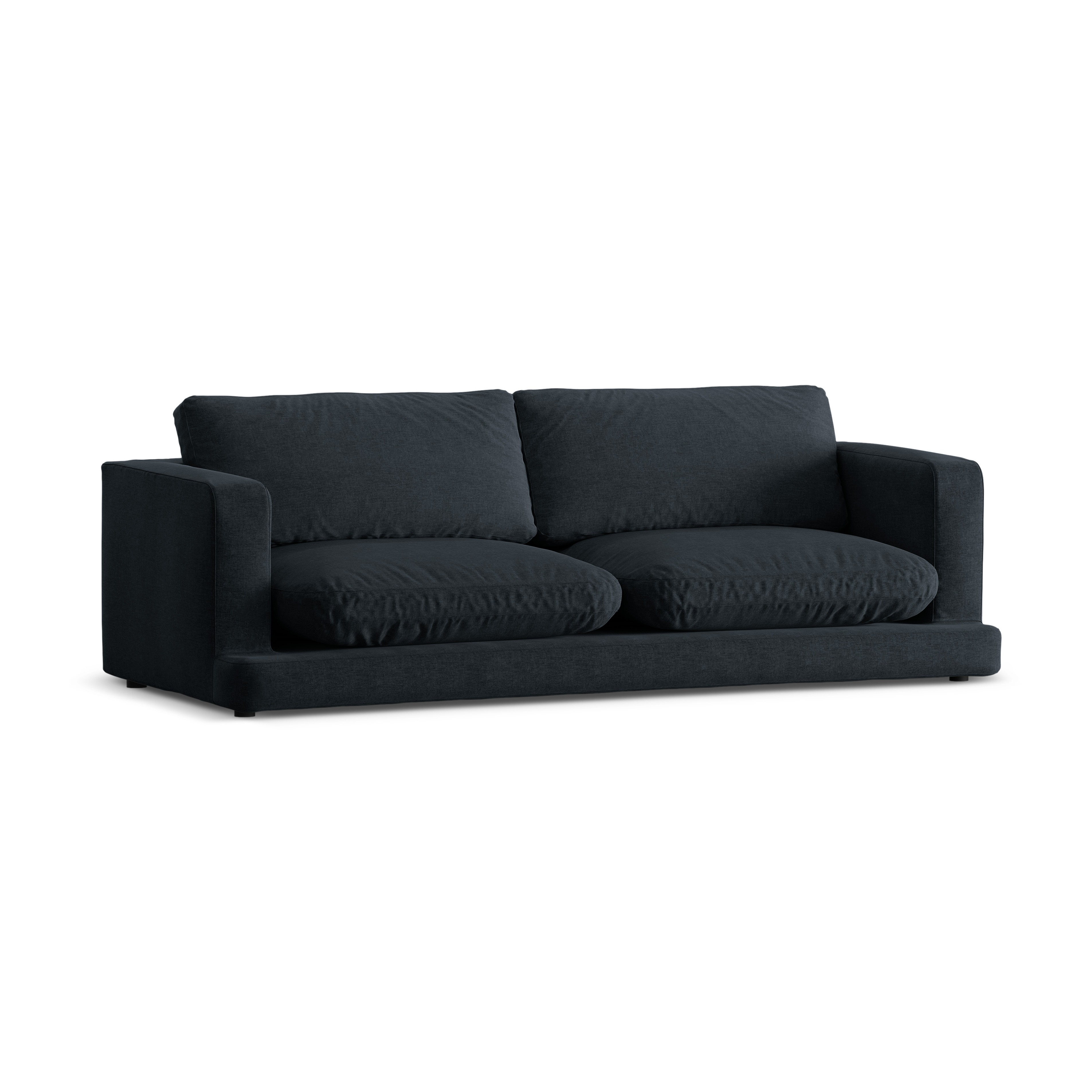 3-seater Sofa DAPHNE black chenille