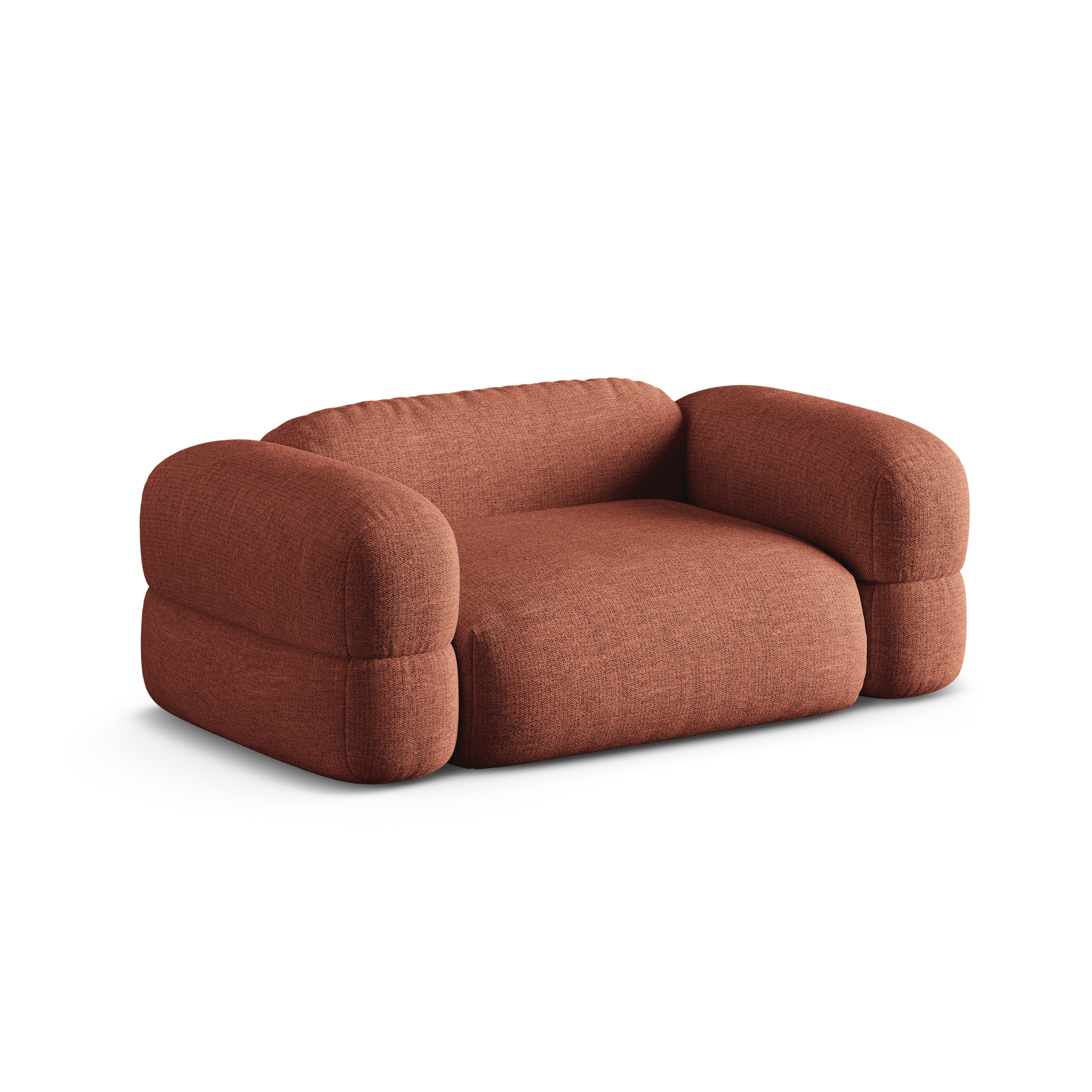 Sofa pro 2 osoby ROGER korálový šenil