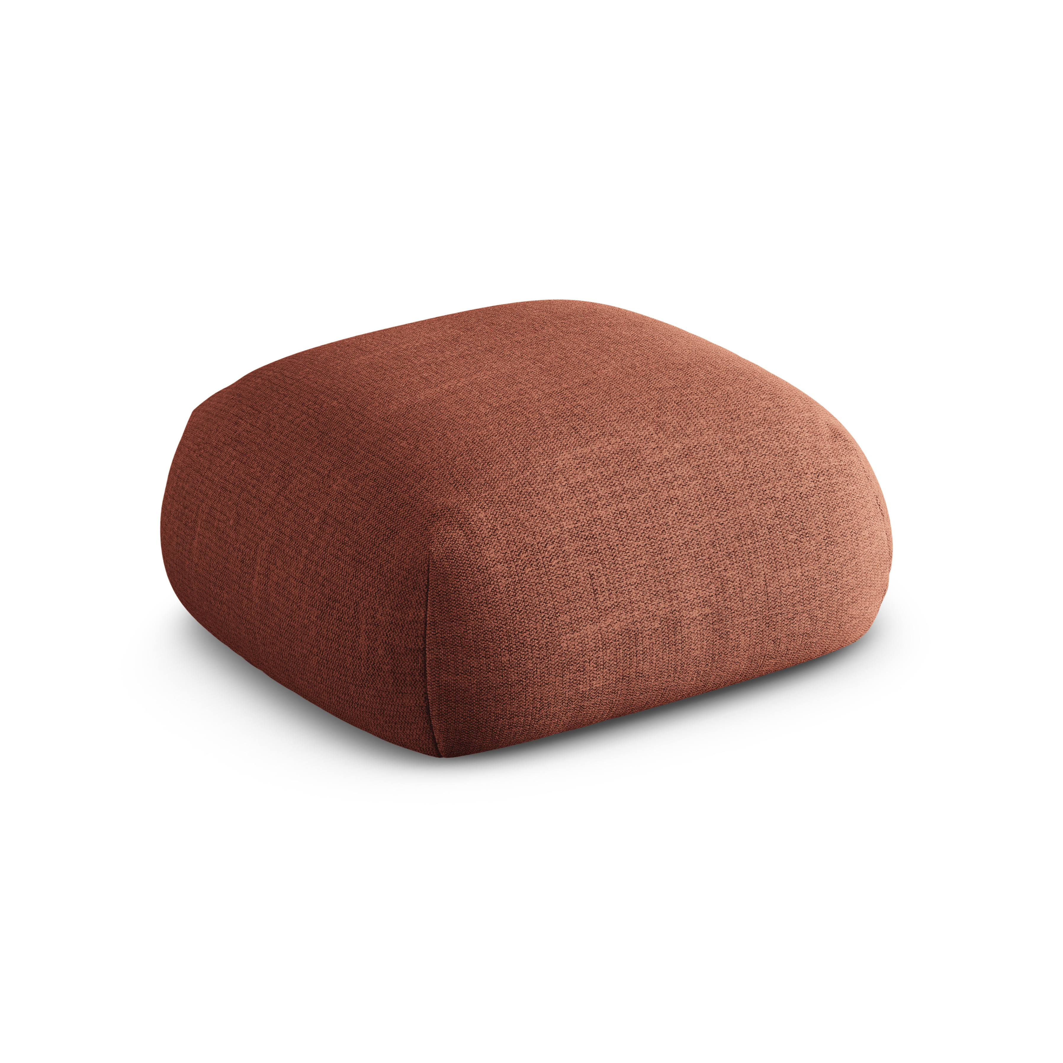 ROGER Coral Chenille Pouf