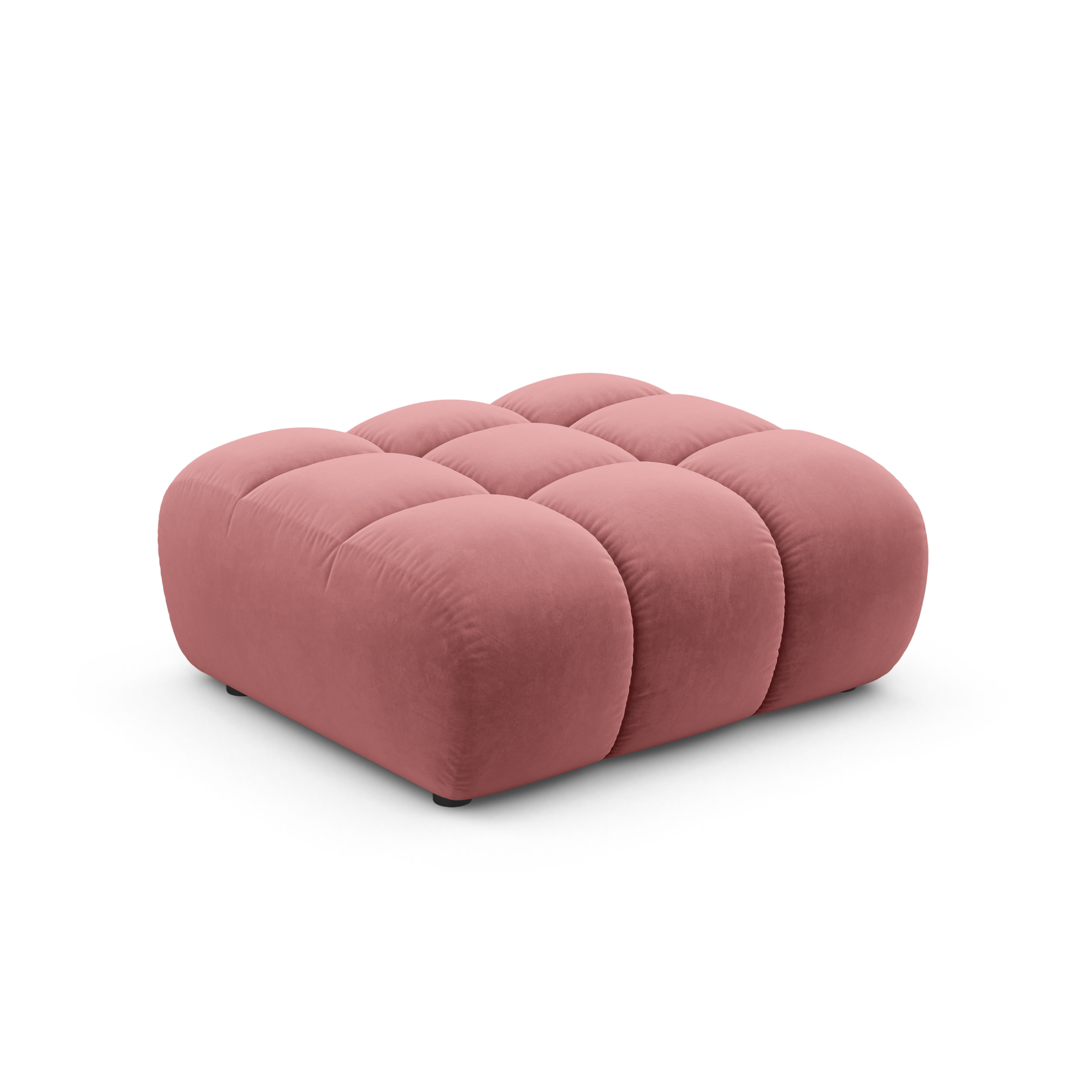 ASTRO pink velvet pouf