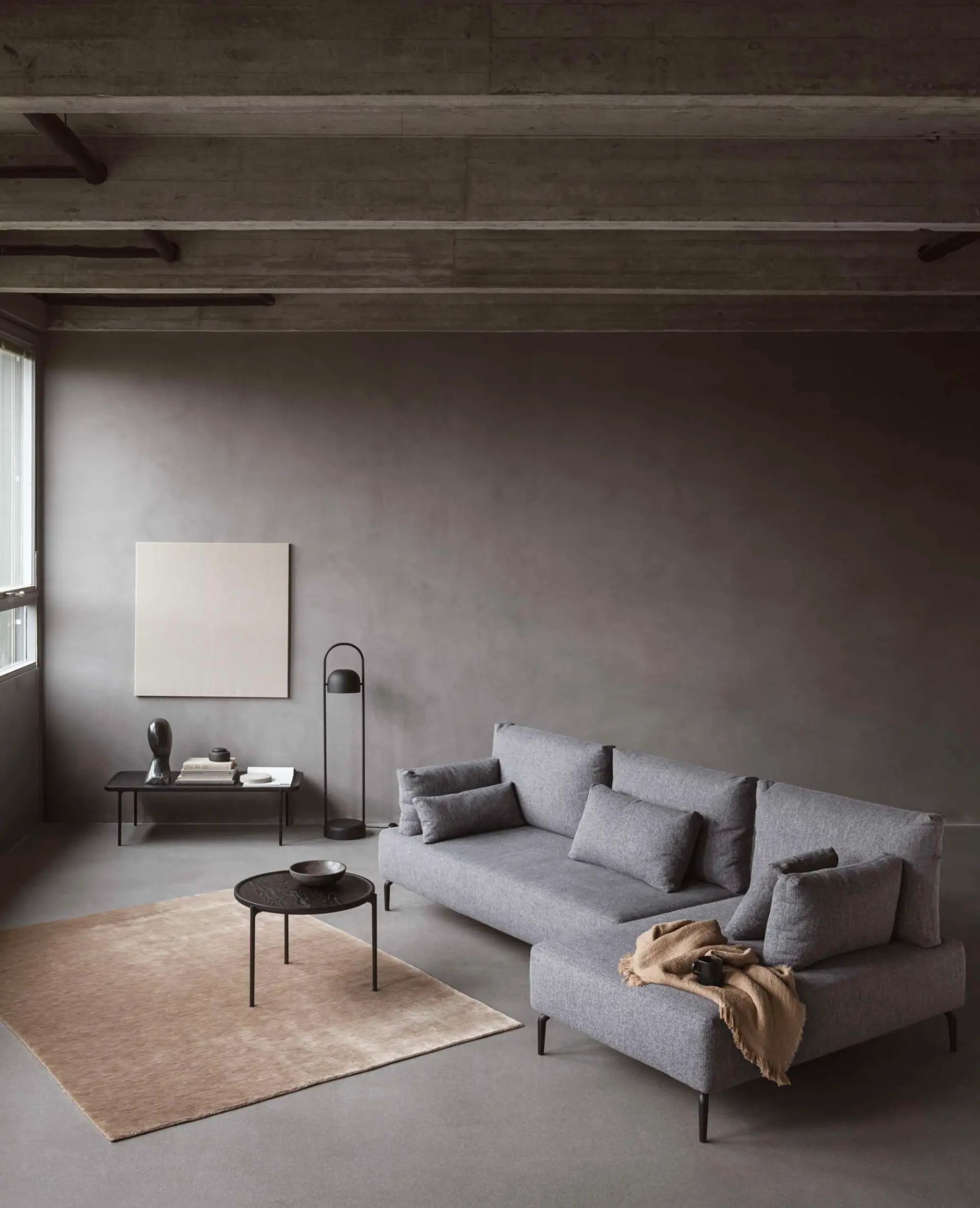 Stojací lampa QUAY černá