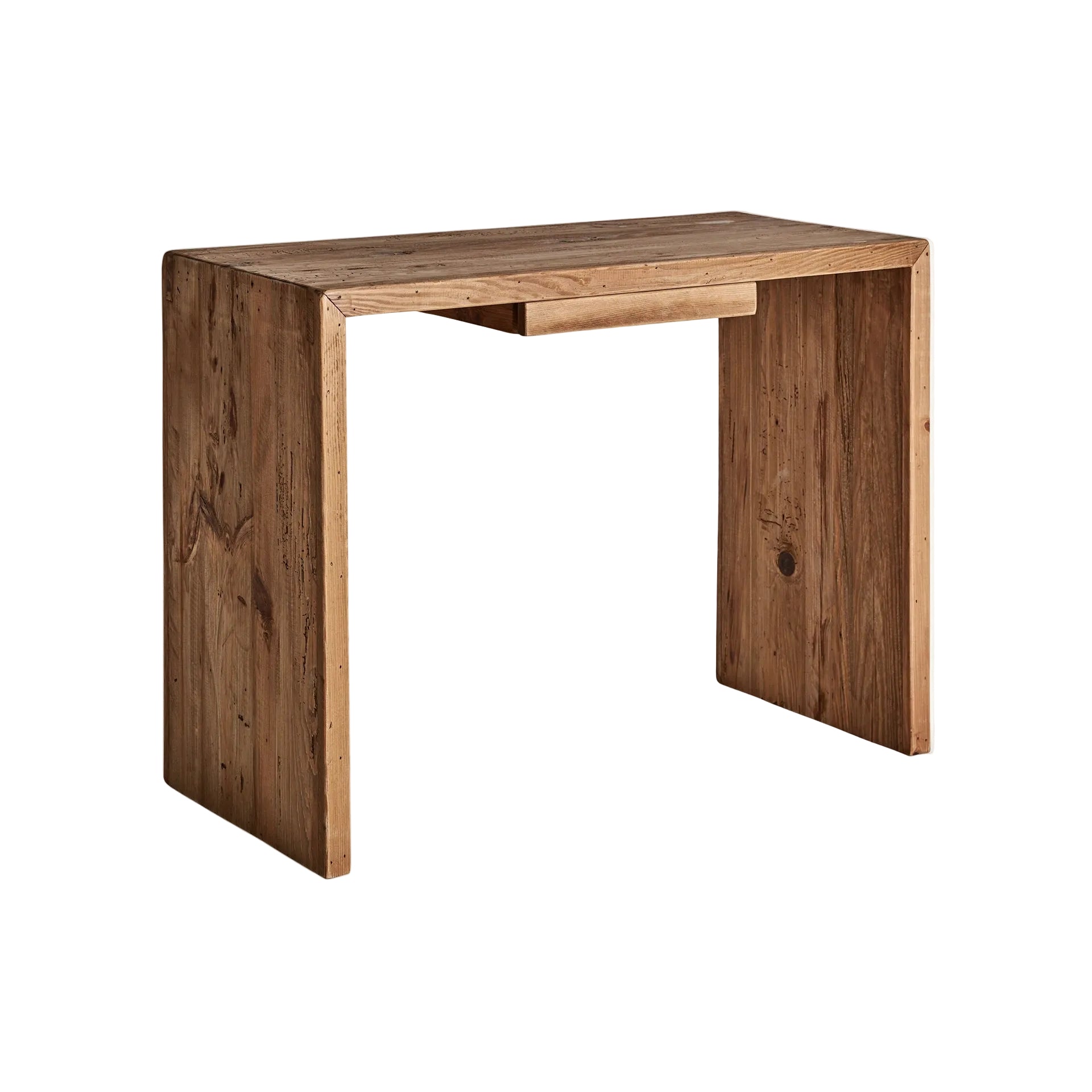 Desk on a simple base CRISSEY recycled pine wood