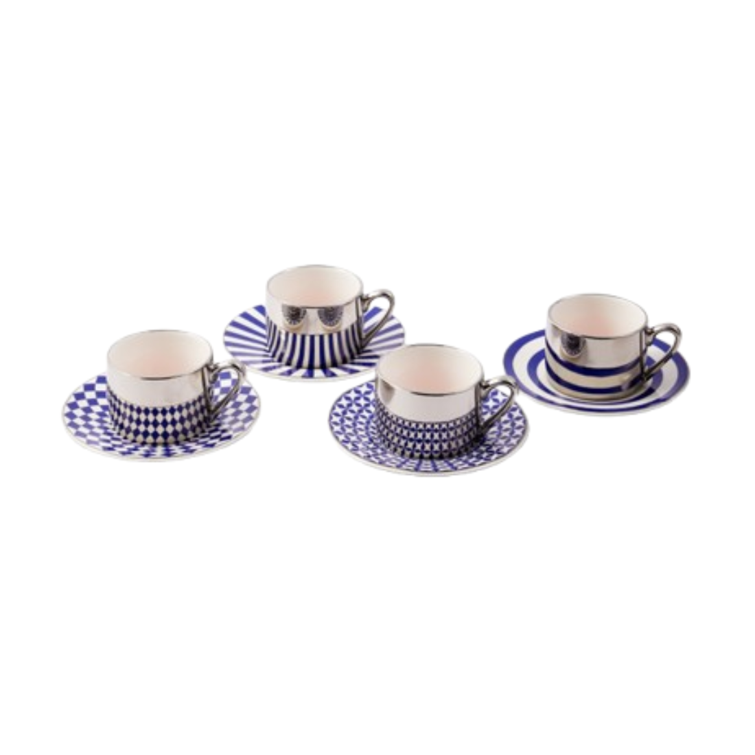 AUNTY COFFEE CUPS dark blue espresso cup set