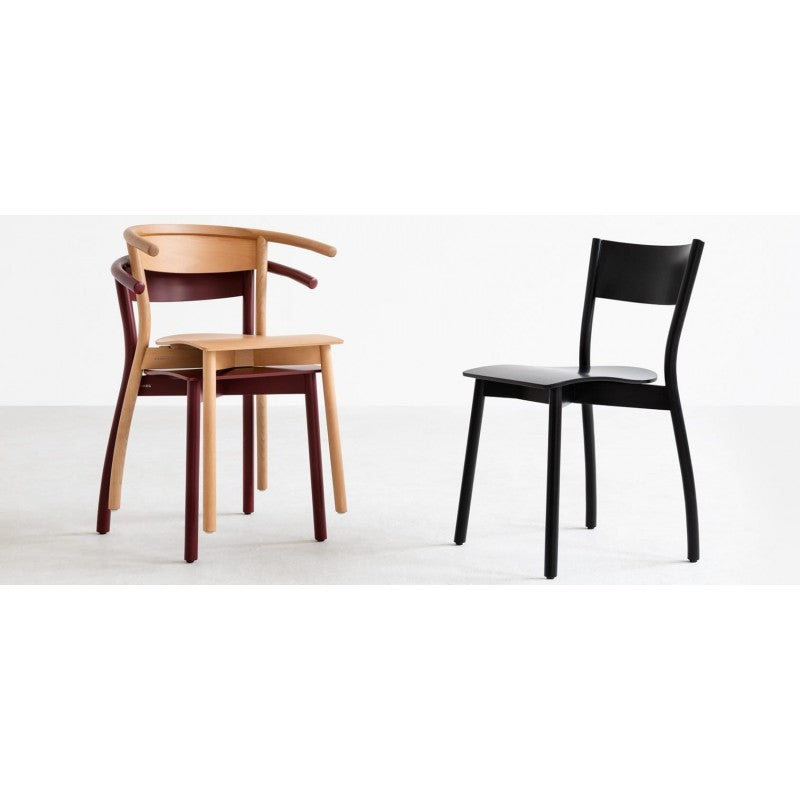 Chair wave A-1906 solid beech wood