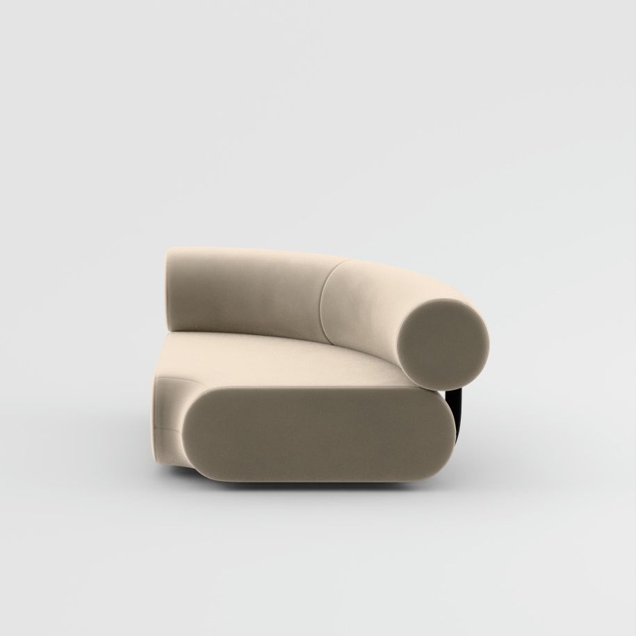 Fat modular sofa - upholstered corner module