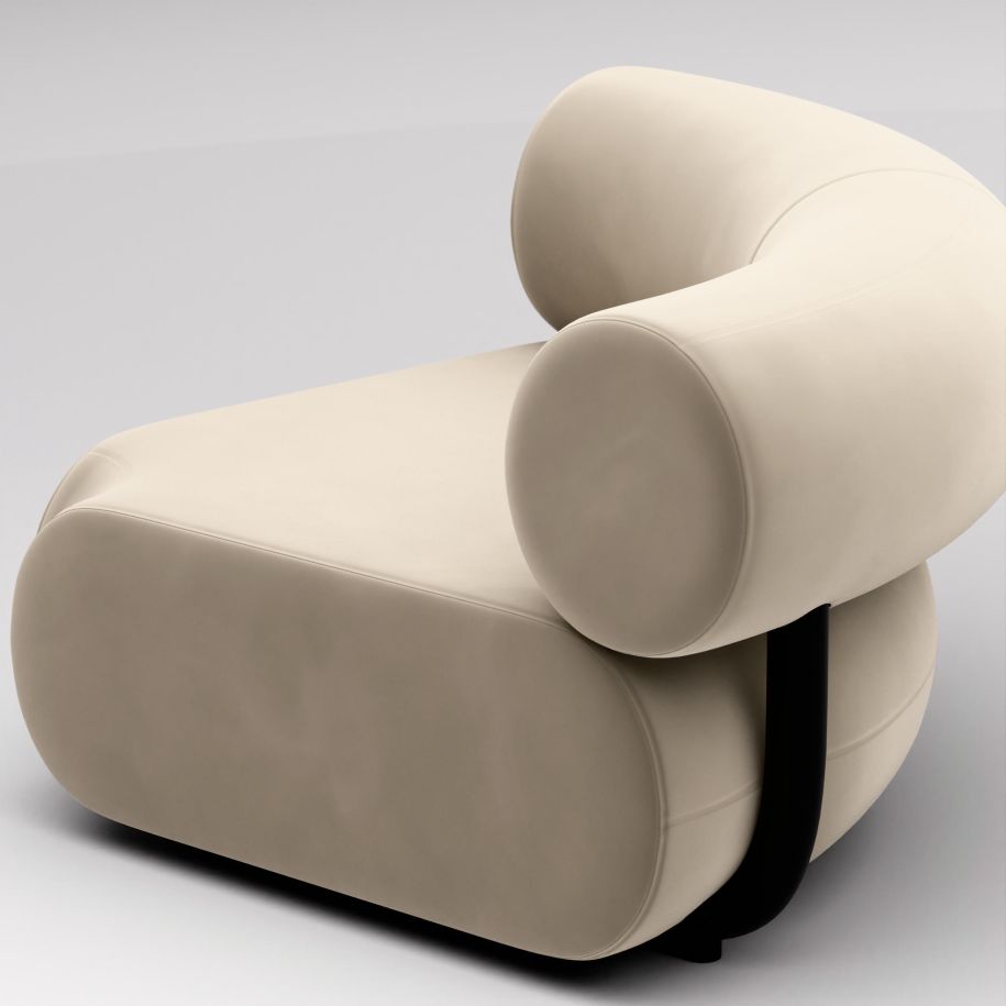 Fat modular sofa - upholstered corner module