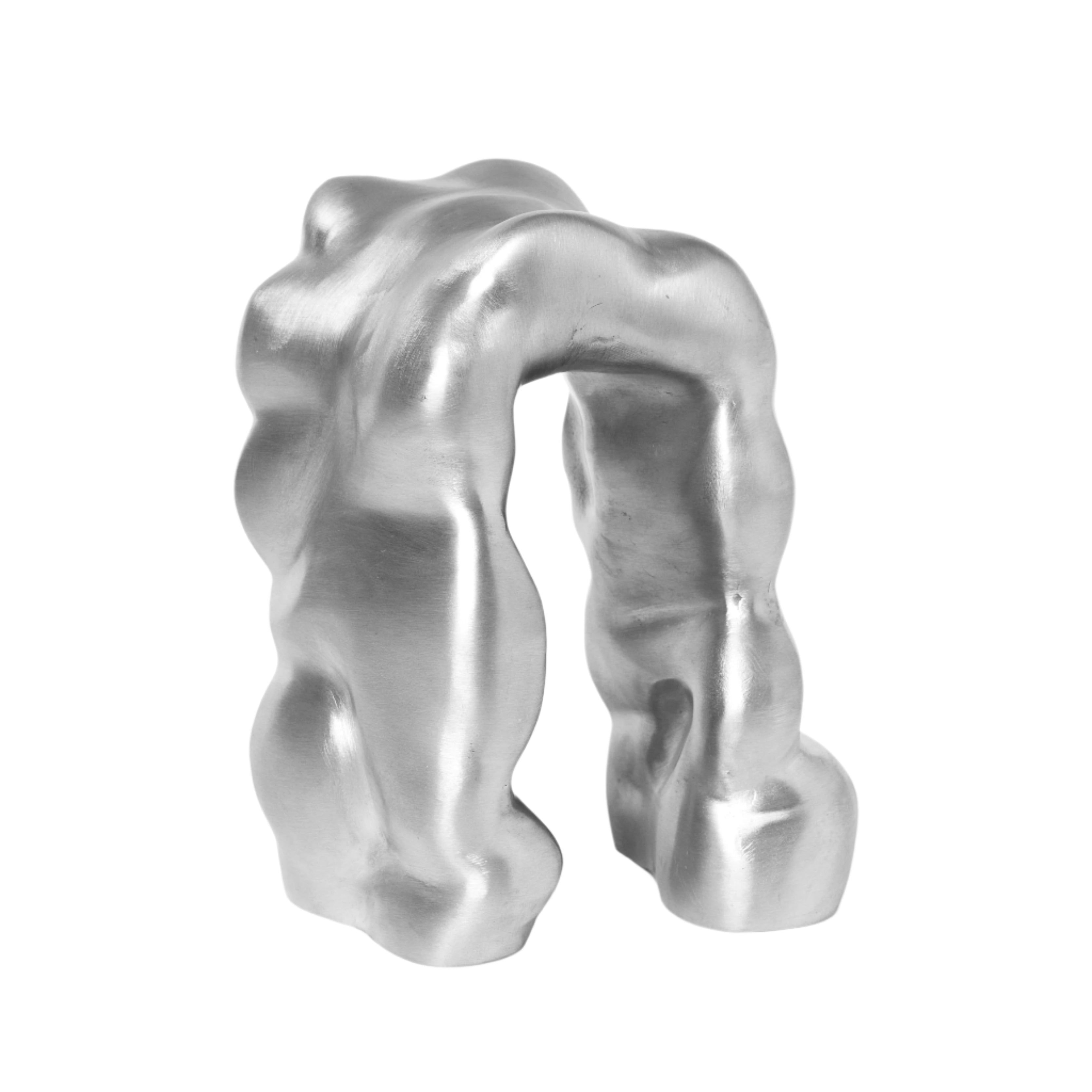 MORF SCULPTURE decoration brushed aluminum