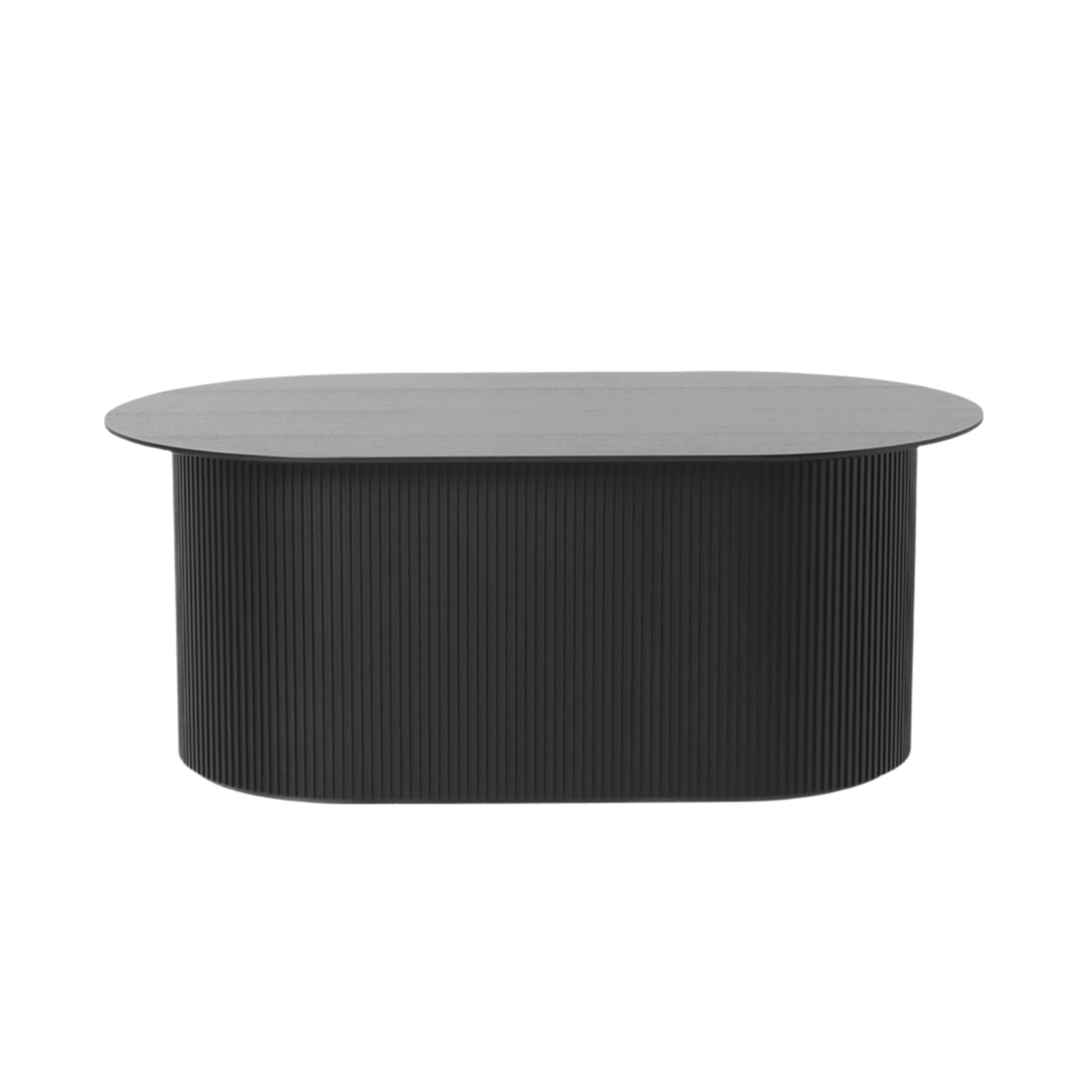 PODIA black coffee table with ash veneer