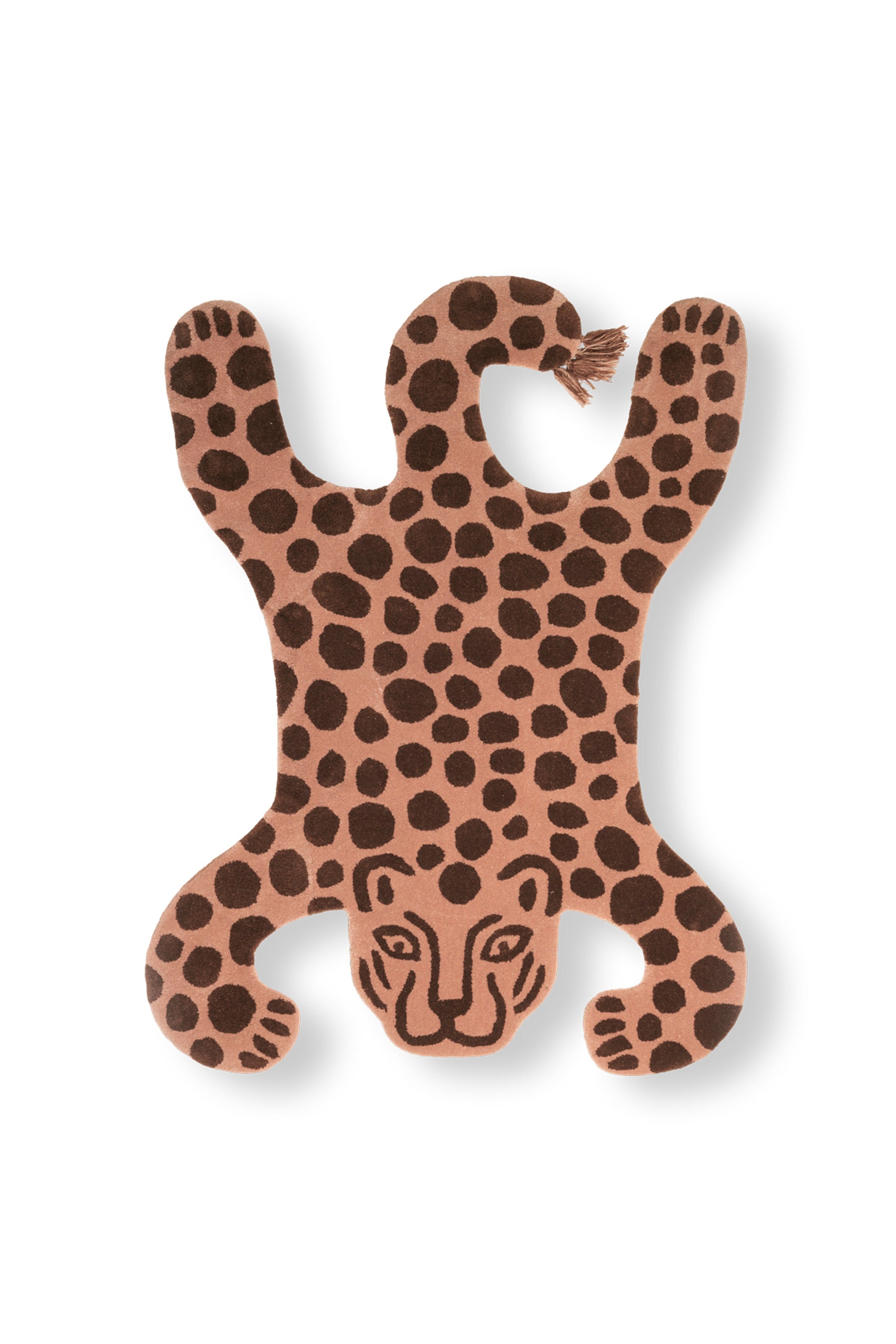 Decorative rug SAFARI LEOPARD brown