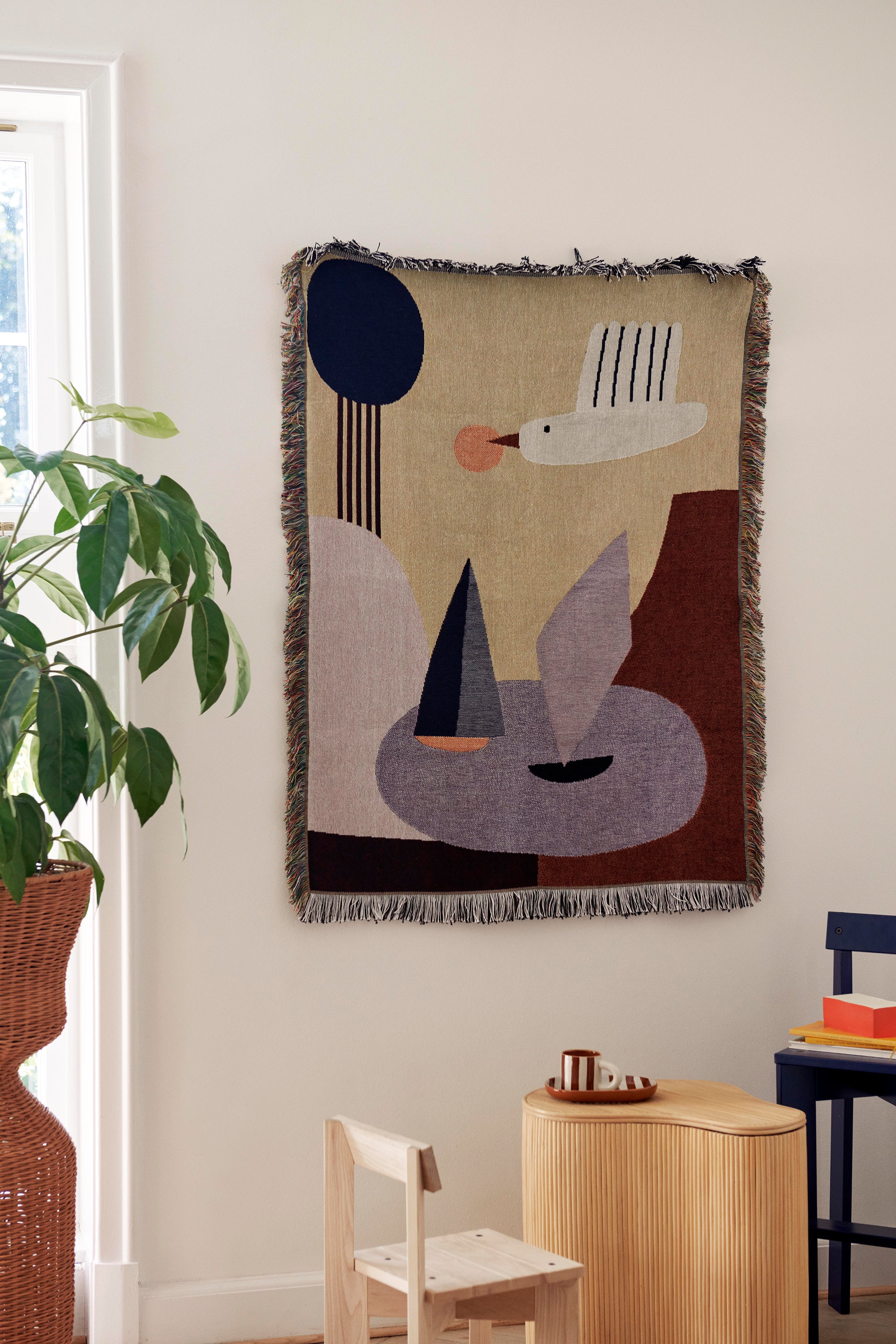Přehoz BIRD TAPESTRY organická bavlna