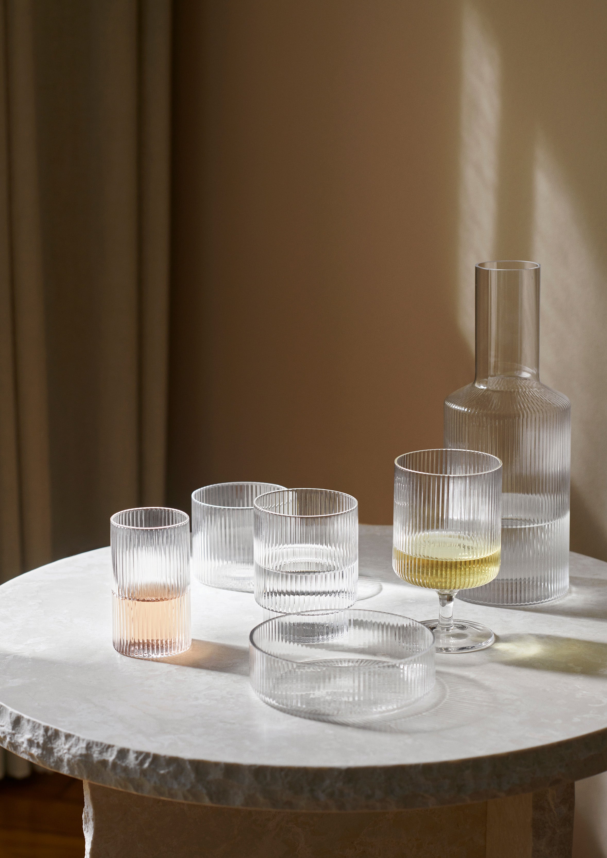 Sada misek RIPPLE ručně foukané sklo