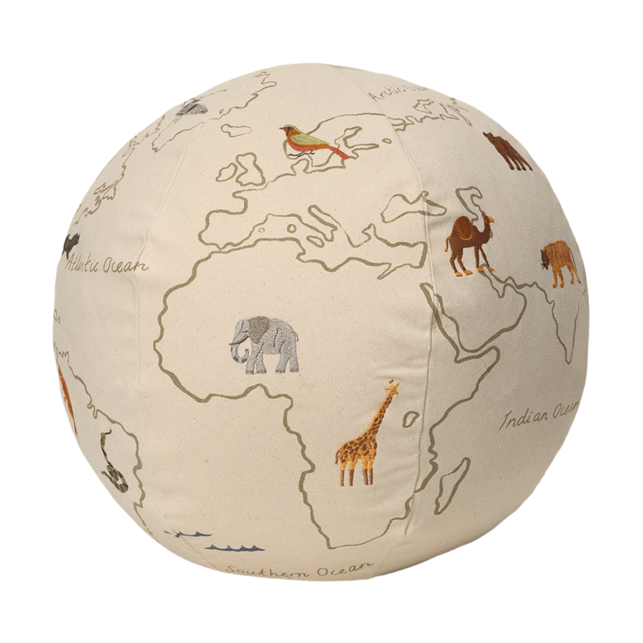 Puf SVĚT zlomená bílá