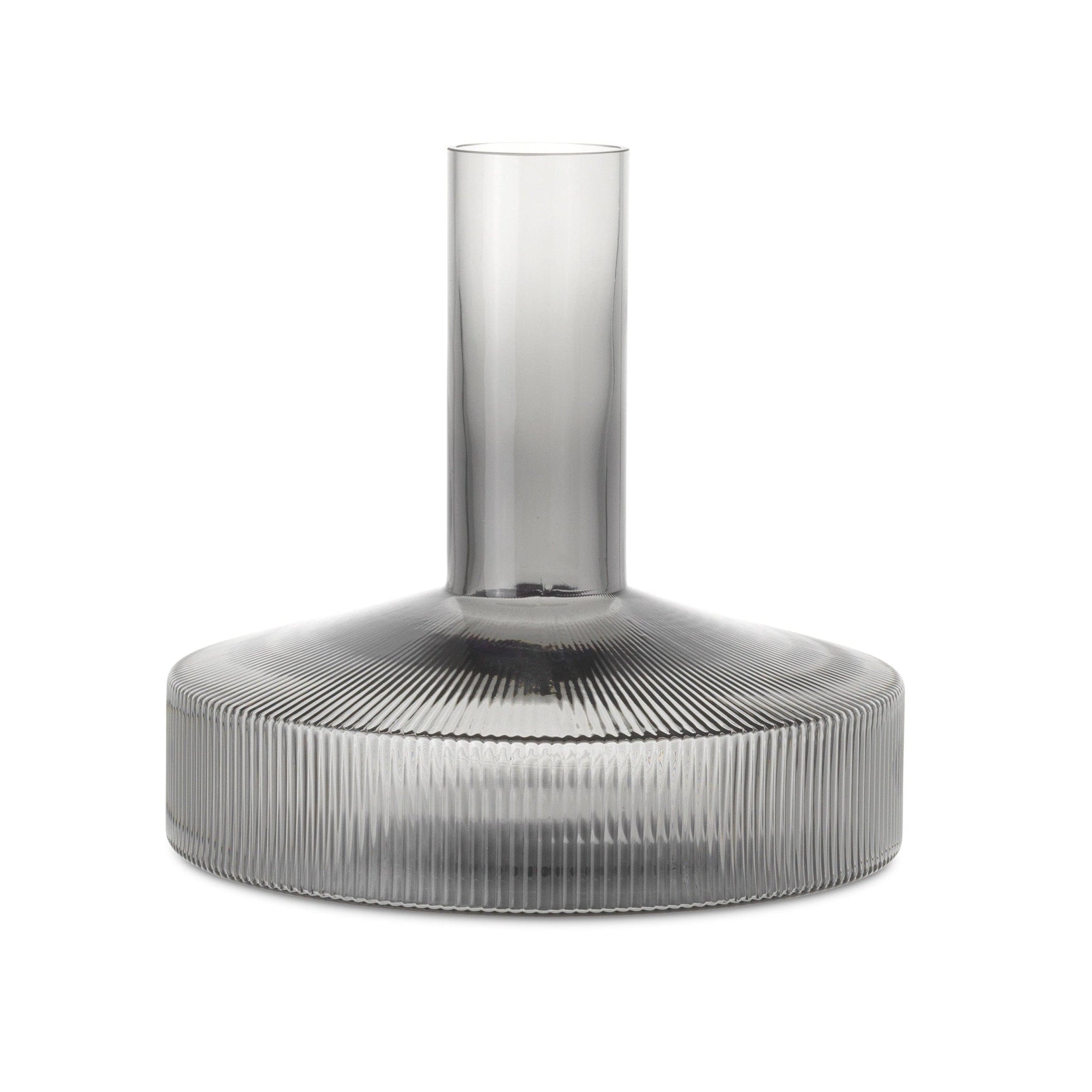 Ripple Smoked Glass Wine Carafe