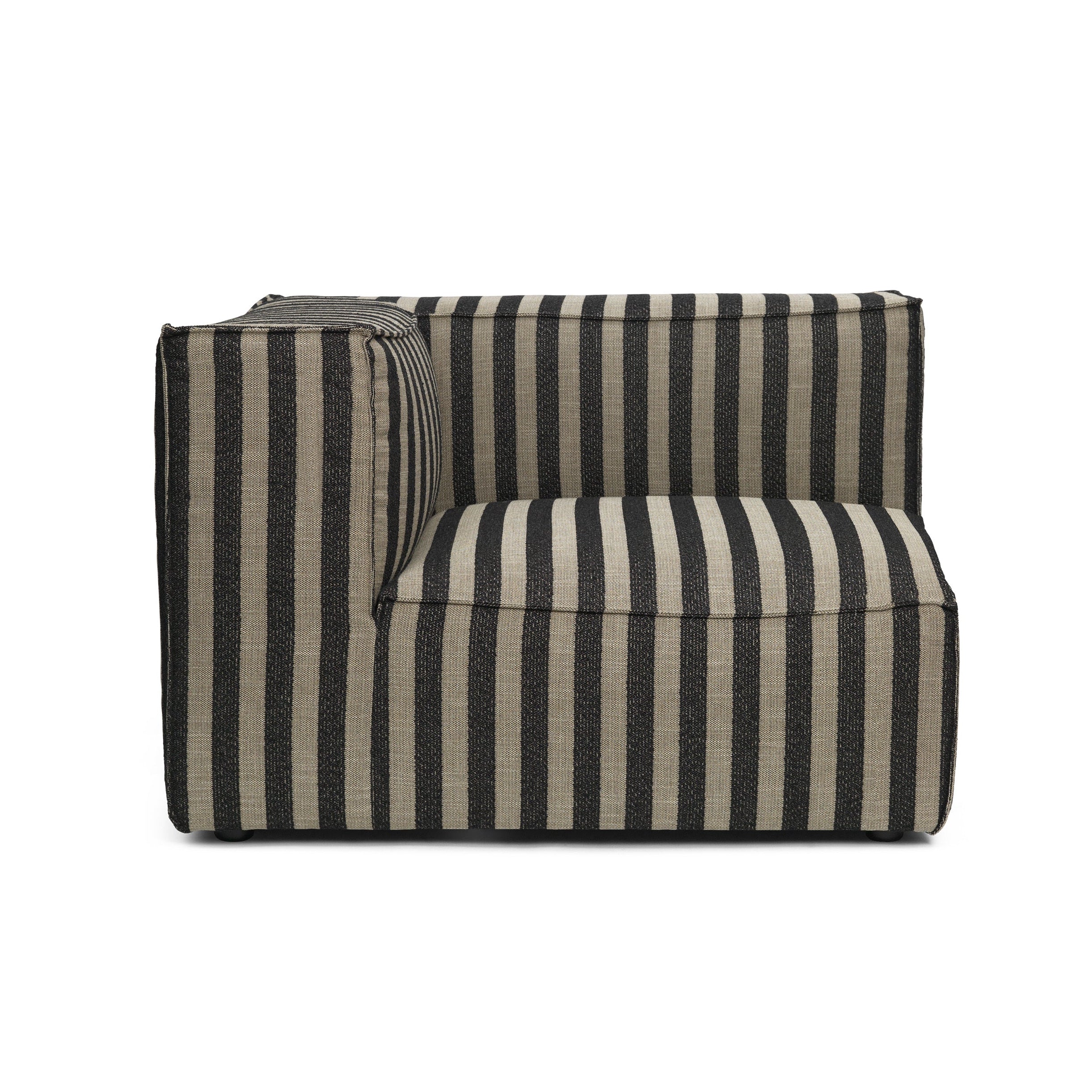 CATENA Louisiana Modular Sofa - Black Corner Element with Sand