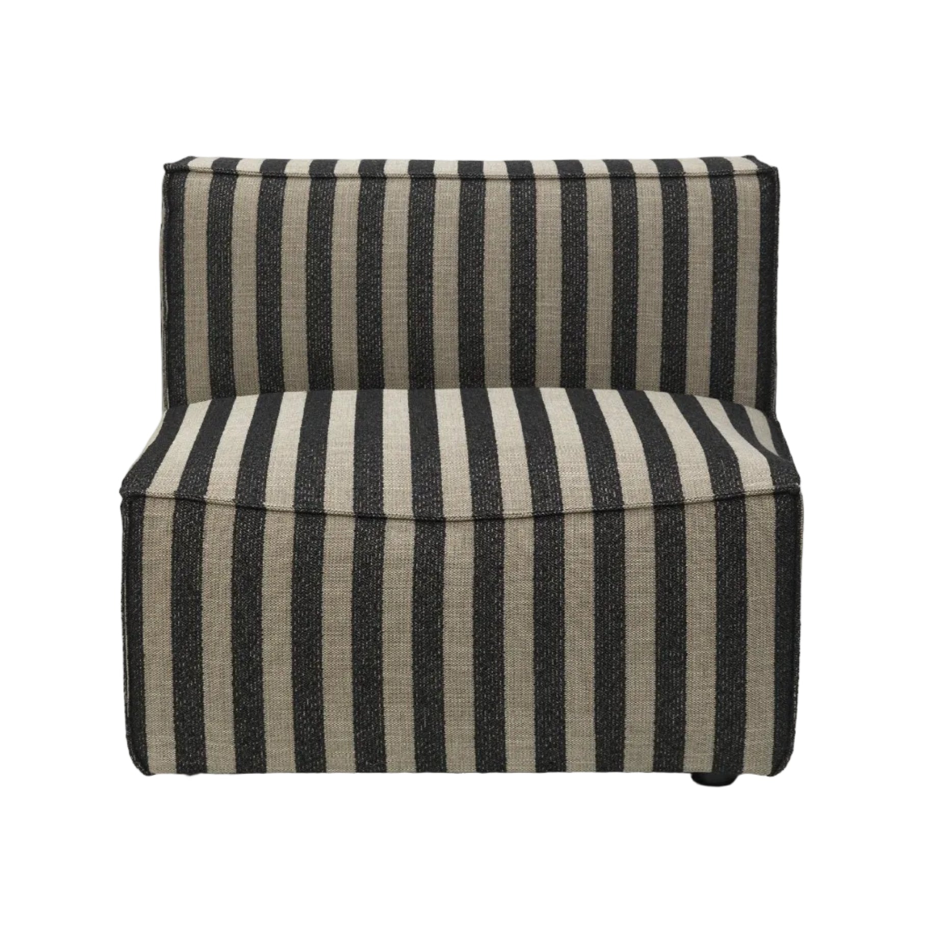 Modulární pohovka CATENA Louisiana - středový prvek černý s pískovým