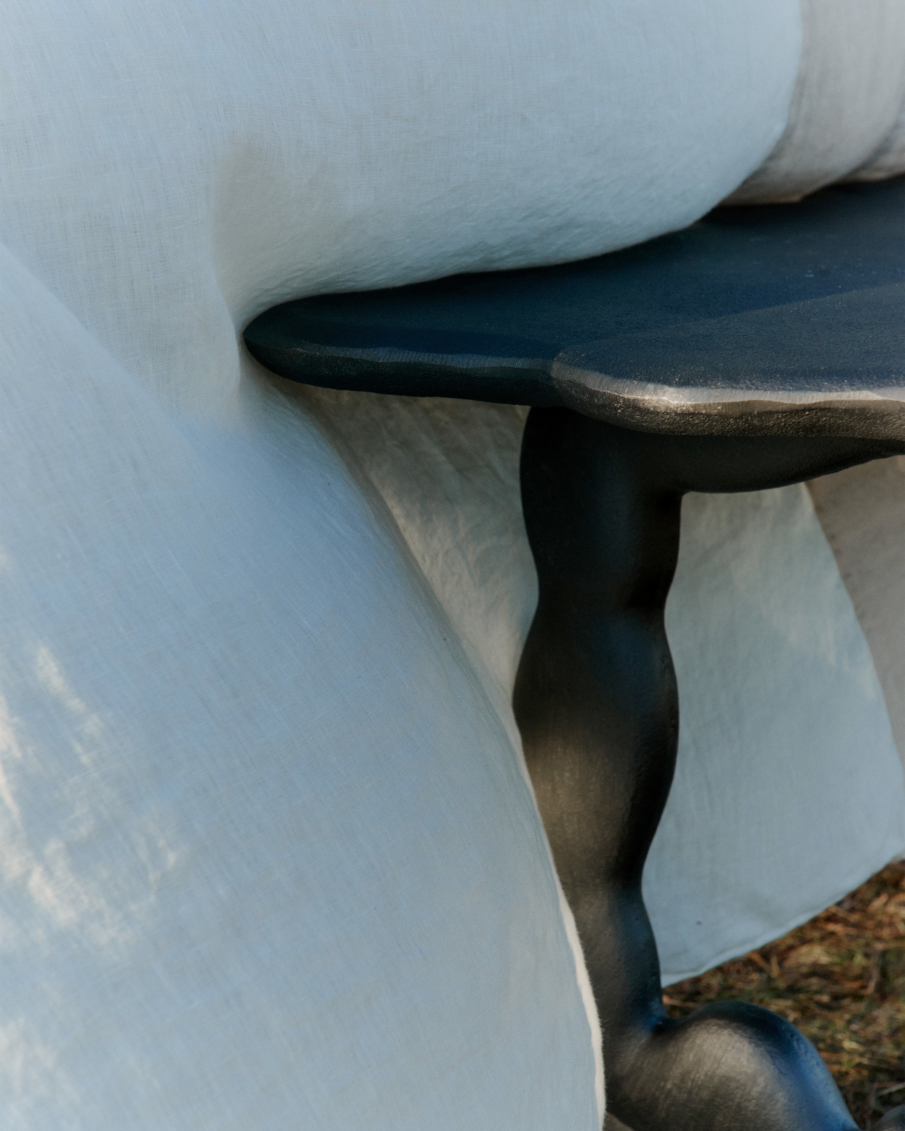 Stolek DAL PIECE černé hliníkové