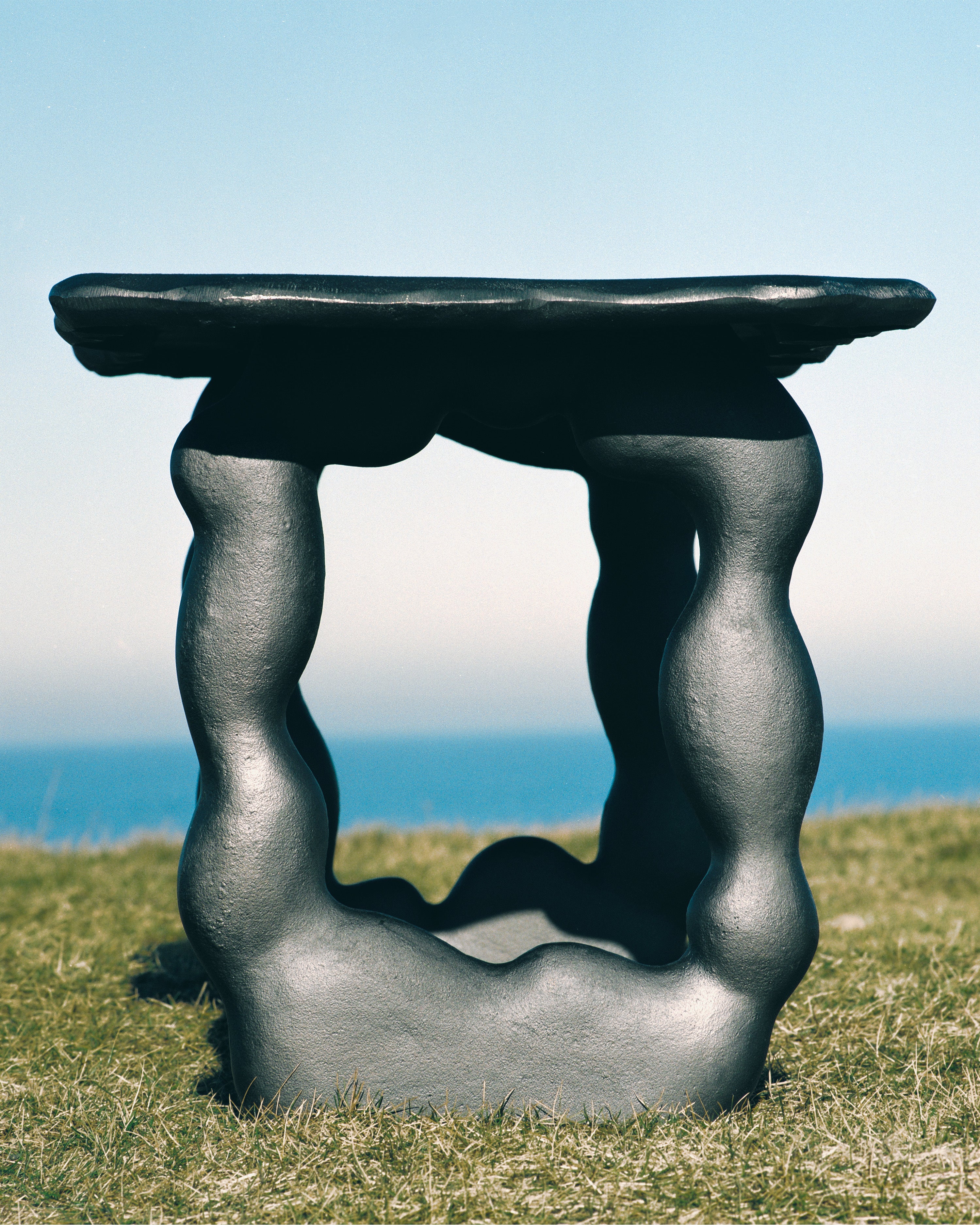 Stolek DAL PIECE černé hliníkové