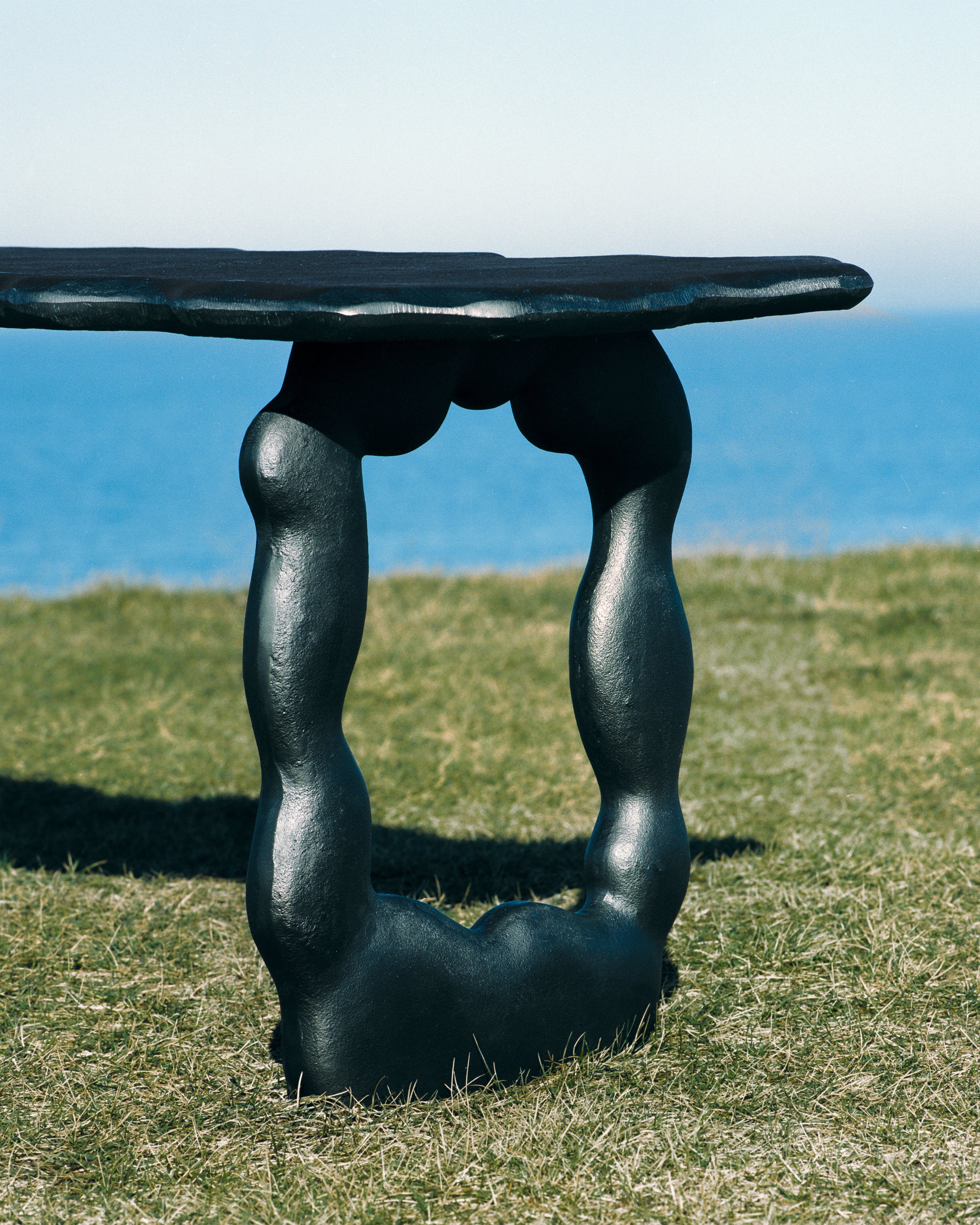 Stolek DAL PIECE černé hliníkové