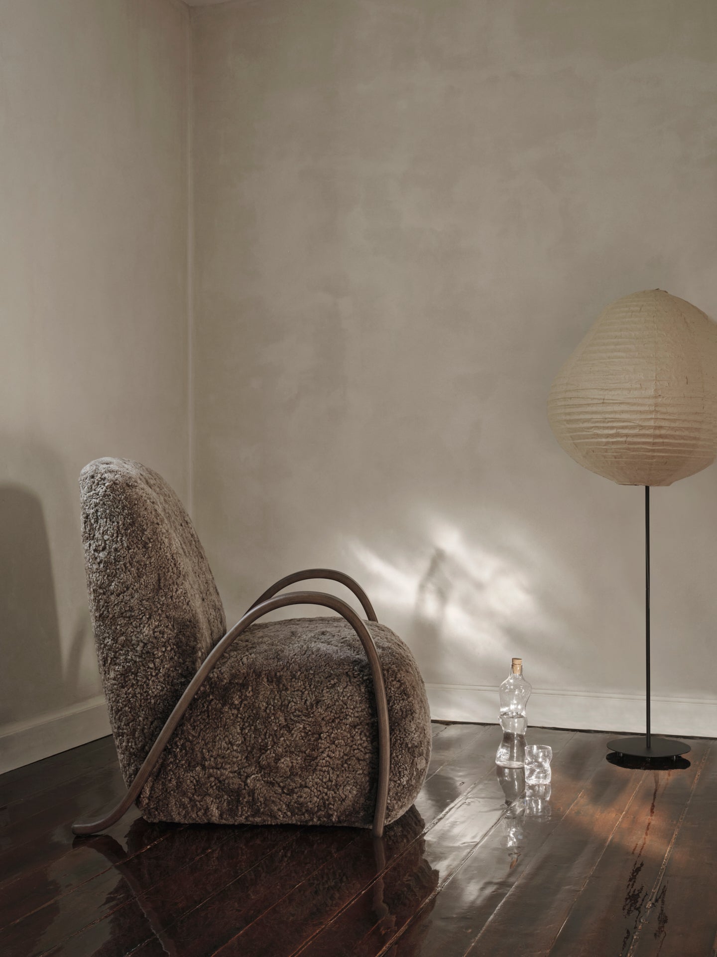 KURBIS TALL Washi Paper Floor Lamp