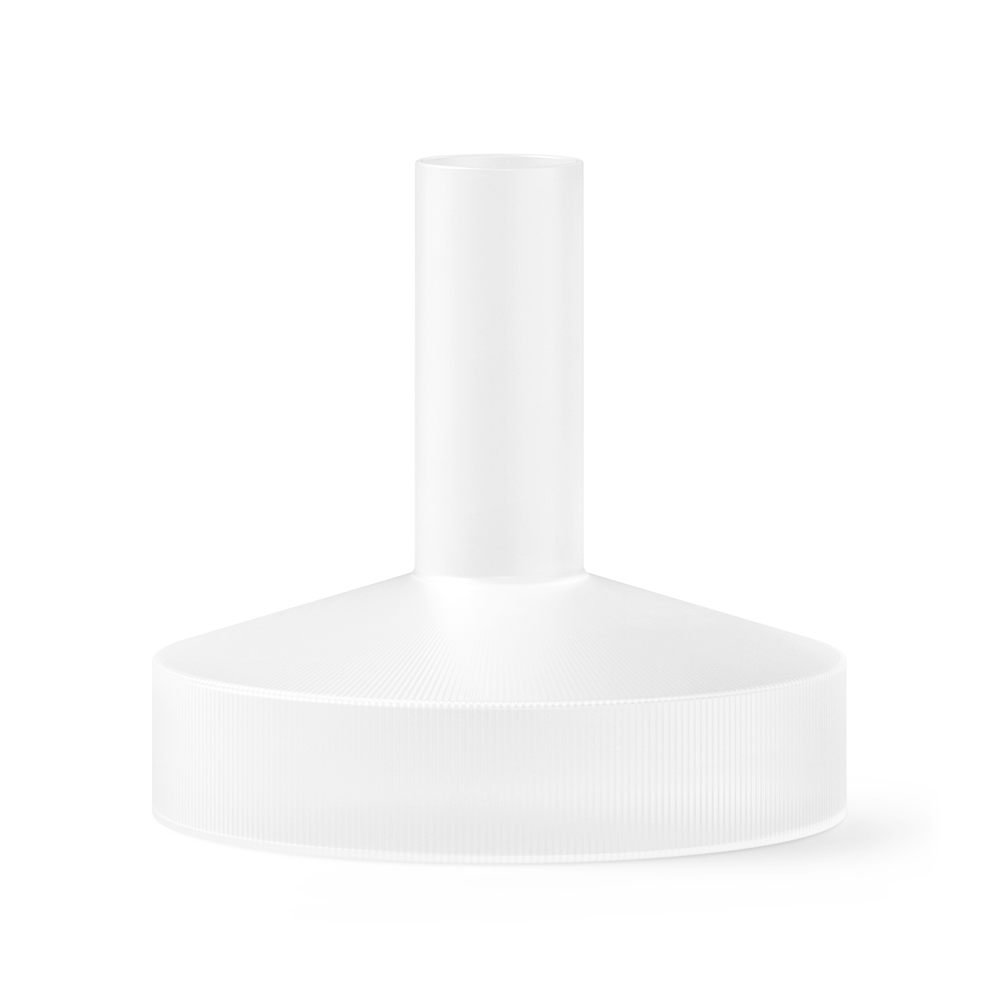 Ripple Wine Carafe White Glass