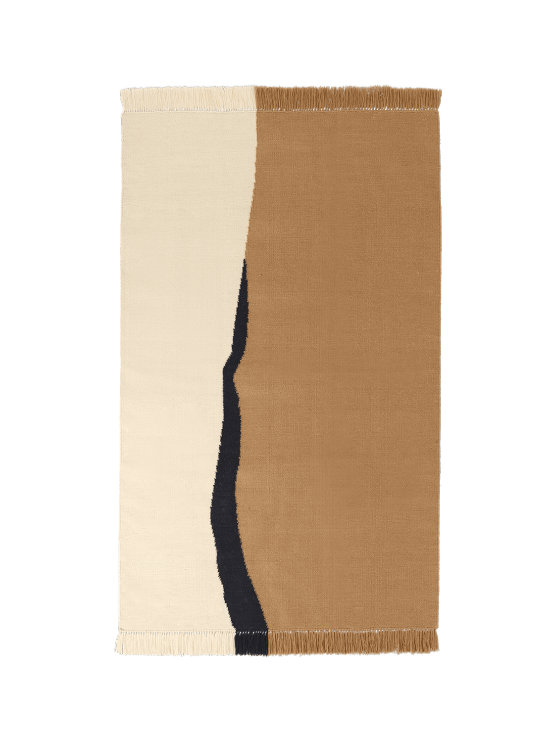 Koberec SOIL KELIM zlomená bílá s pískovou