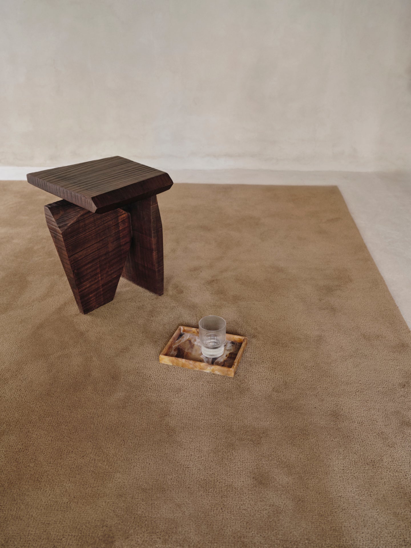 Decorative element Silva dark brown mango wood