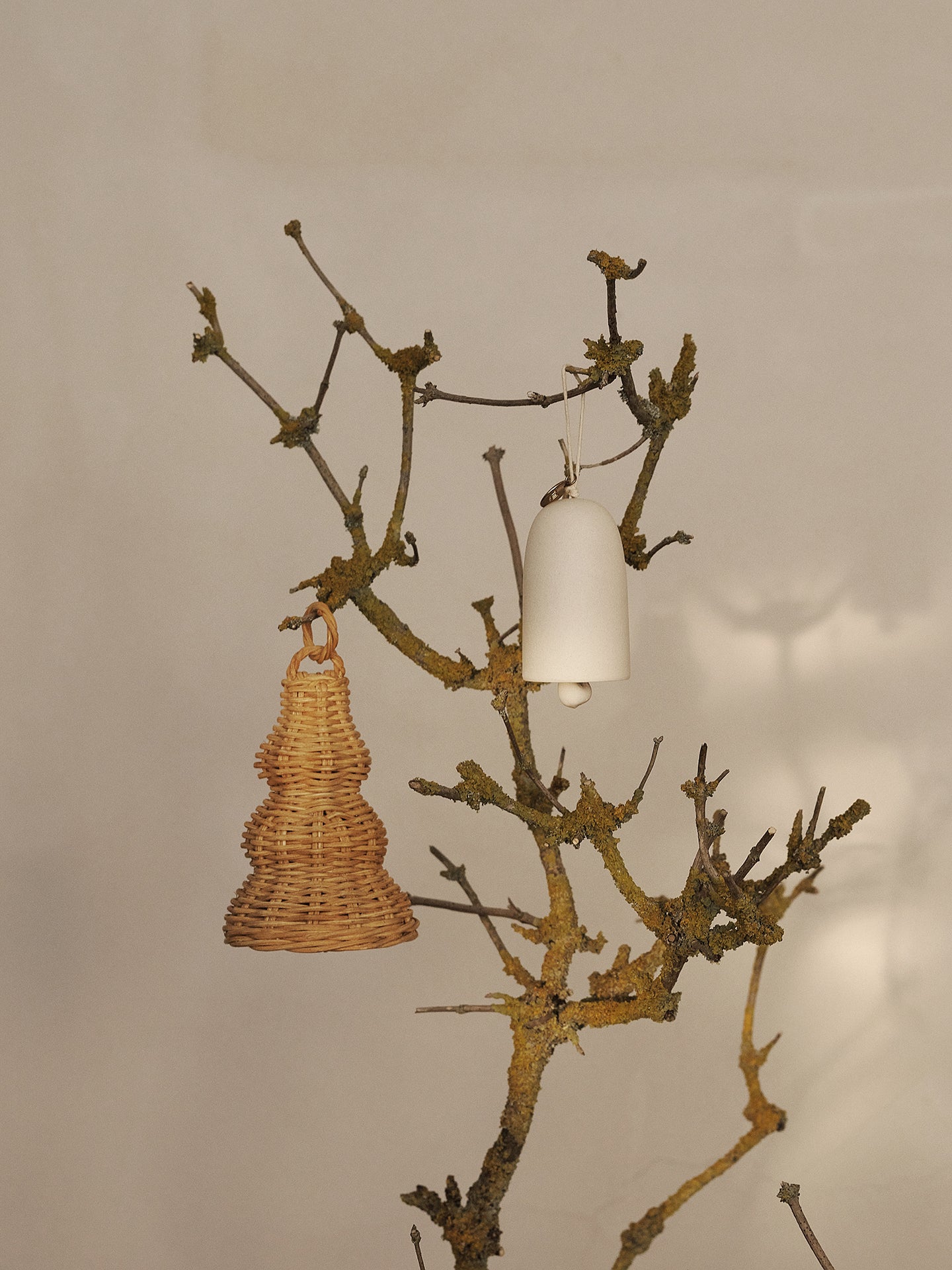 Sada ozdob BRAIDED BELL pletený ratan