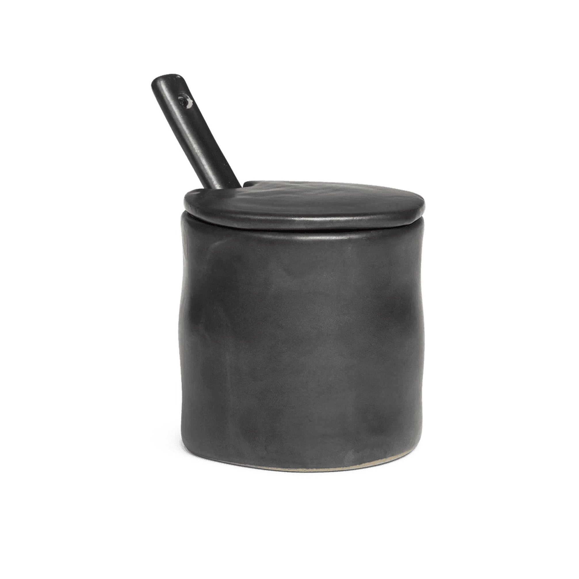 FLOW black container with spoon