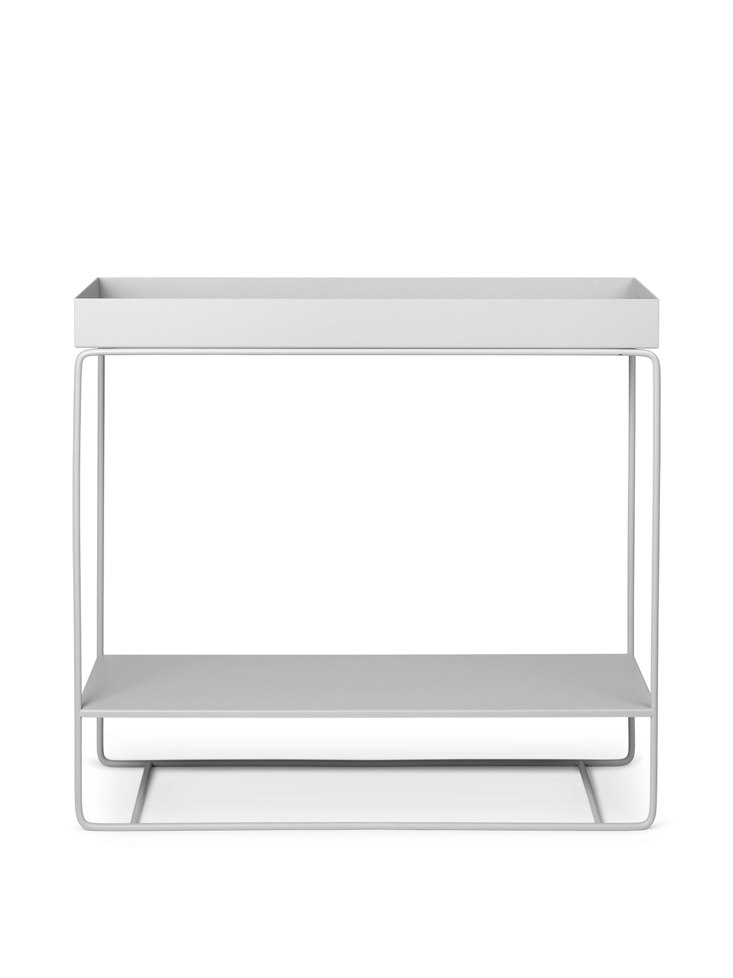 PLANT BOX TWO-TIER console light gray