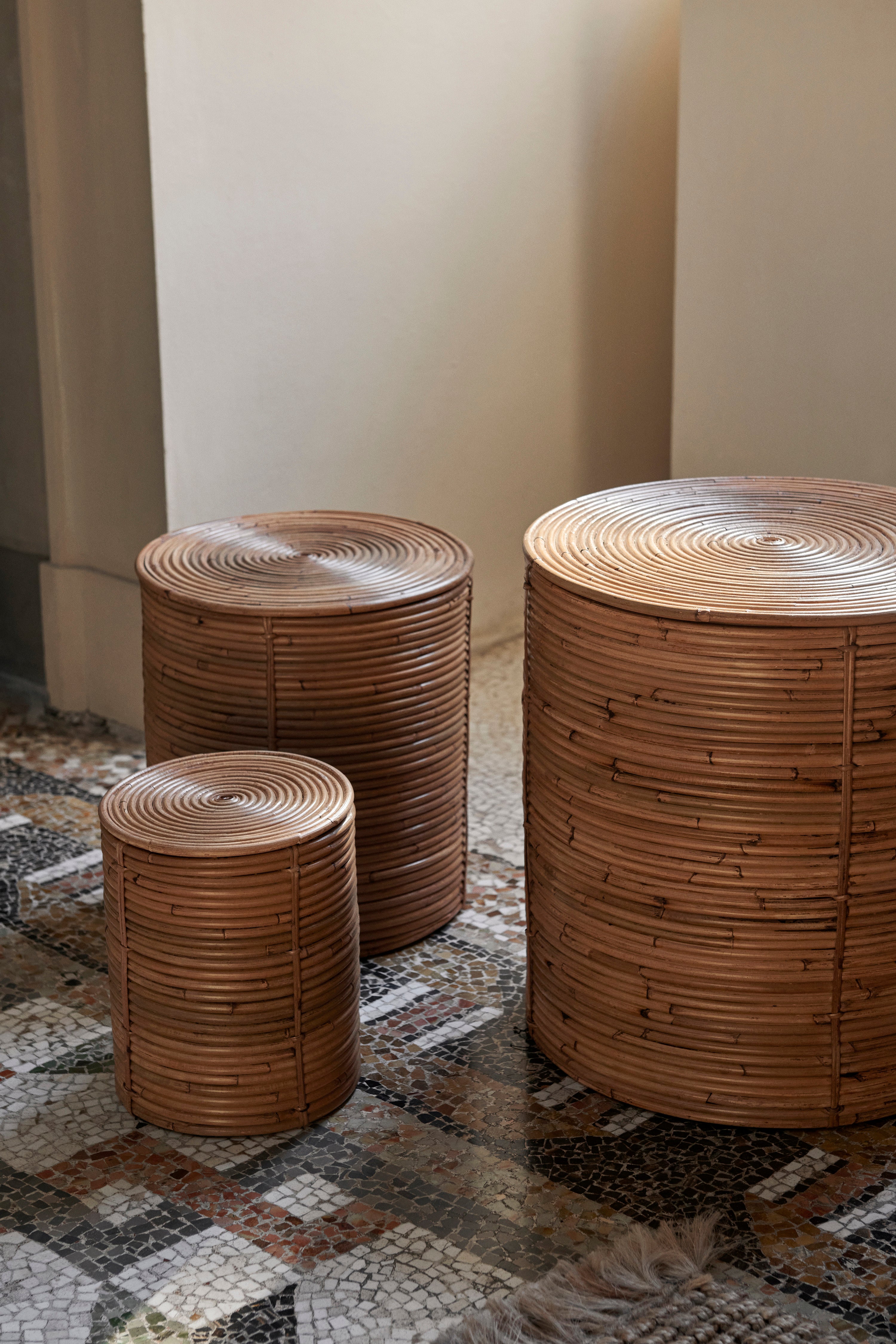 Sada košů COLUMN STORAGE ratan