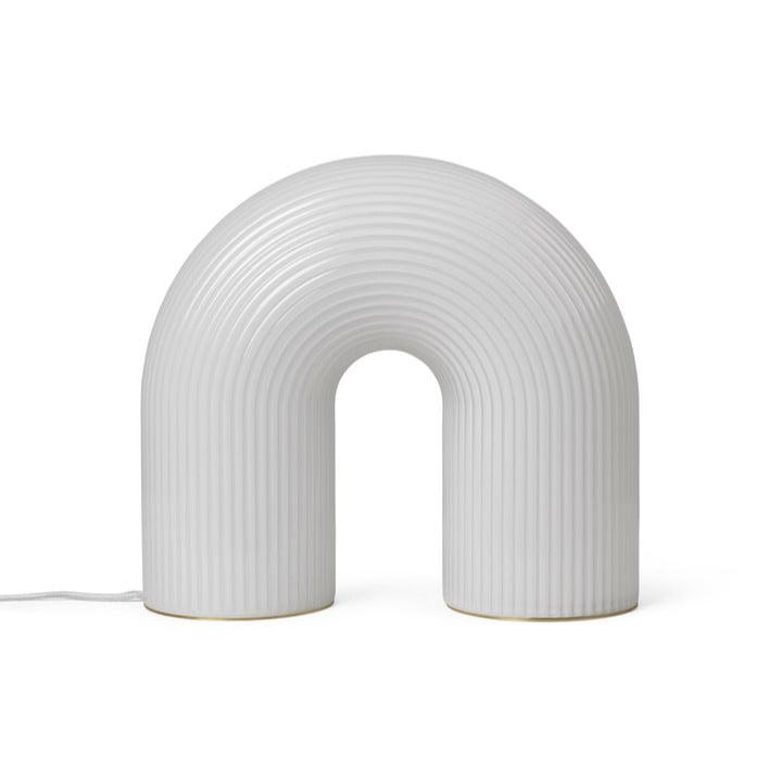 Vuelta floor lamp milk glass