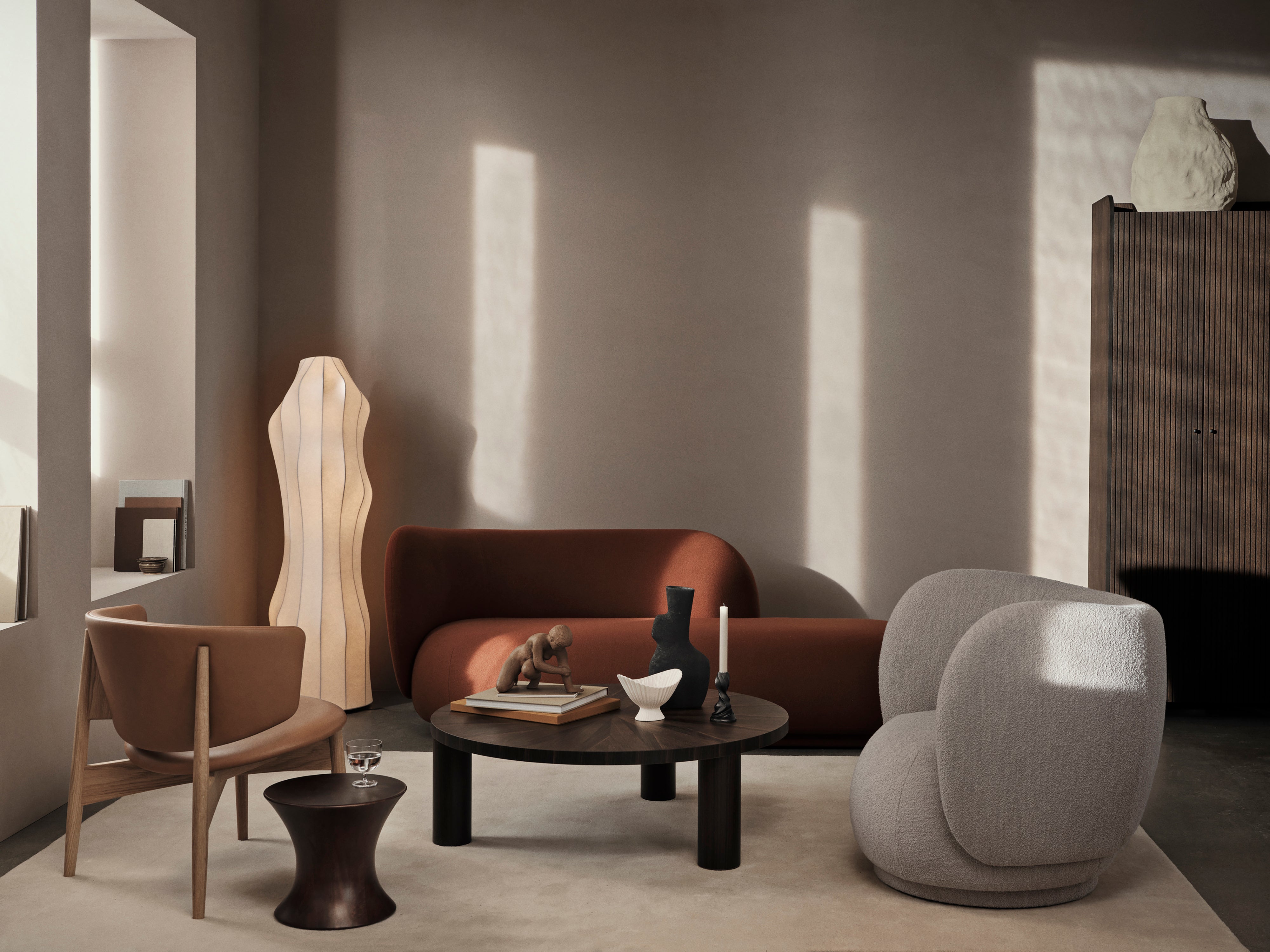 Rico Divan Faded Velvet gray sofa