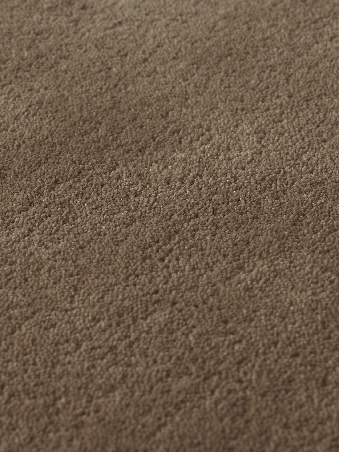 Round rug STILLE in ash brown