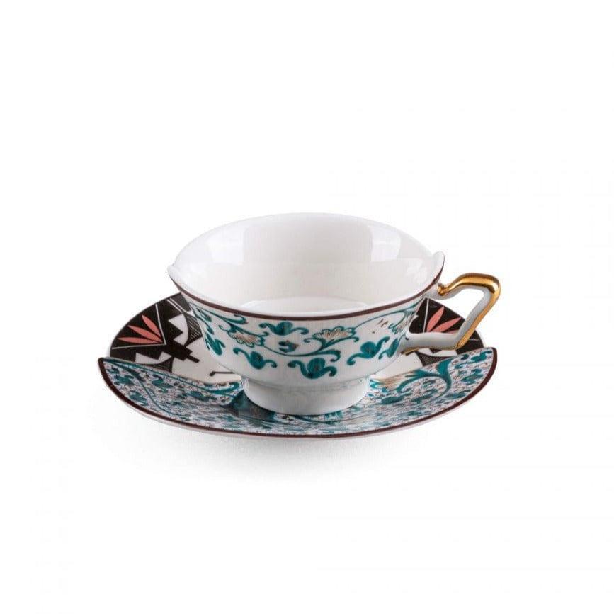 Filiżanka ze spodkiem HYBRID ASPERO porcelanowy Seletti Eye on Design