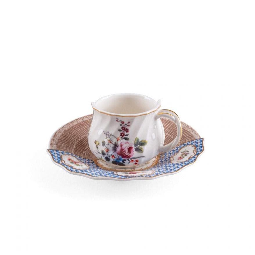 Filiżanka ze spodkiem HYBRID DJENNE porcelanowy Seletti Eye on Design