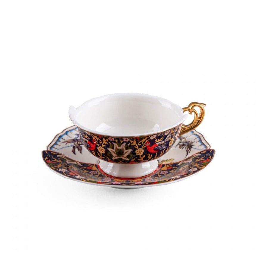 Filiżanka ze spodkiem HYBRID KANNAUJ porcelanowy Seletti Eye on Design