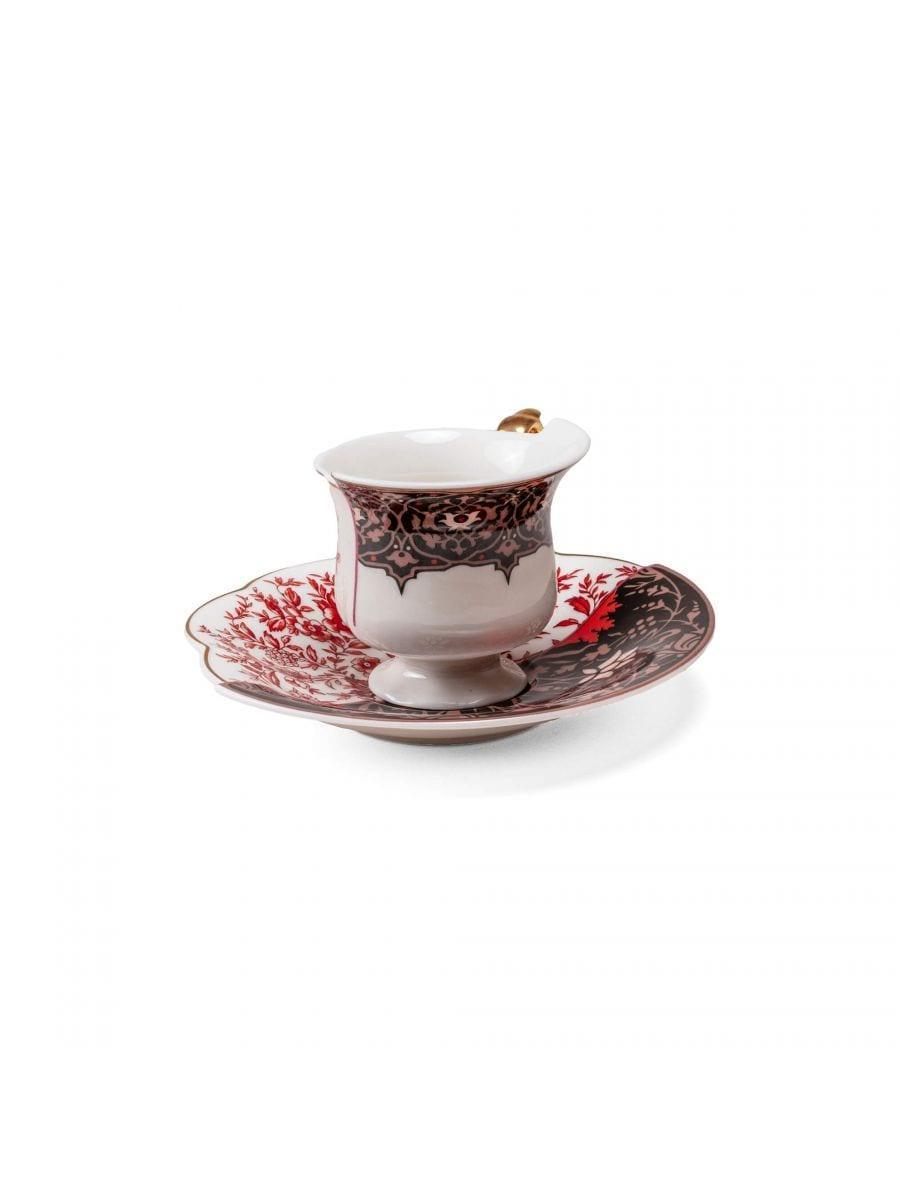 Filiżanka ze spodkiem HYBRID SAGALA porcelanowy Seletti Eye on Design