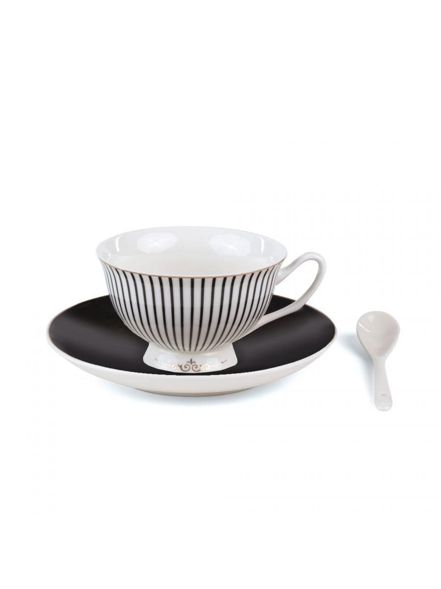 Filiżanka ze spodkiem i łyżeczką TARIN - BELLONA porcelanowy Seletti Eye on Design