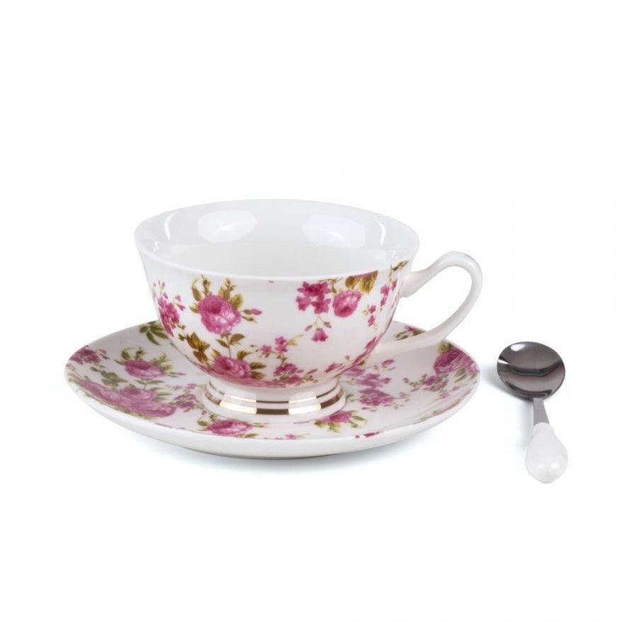 Filiżanka ze spodkiem i łyżeczką TARIN - VESTA porcelanowy Seletti Eye on Design