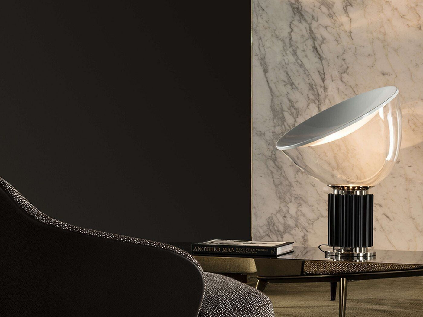 TACCIA PMMA Black Table Lamp