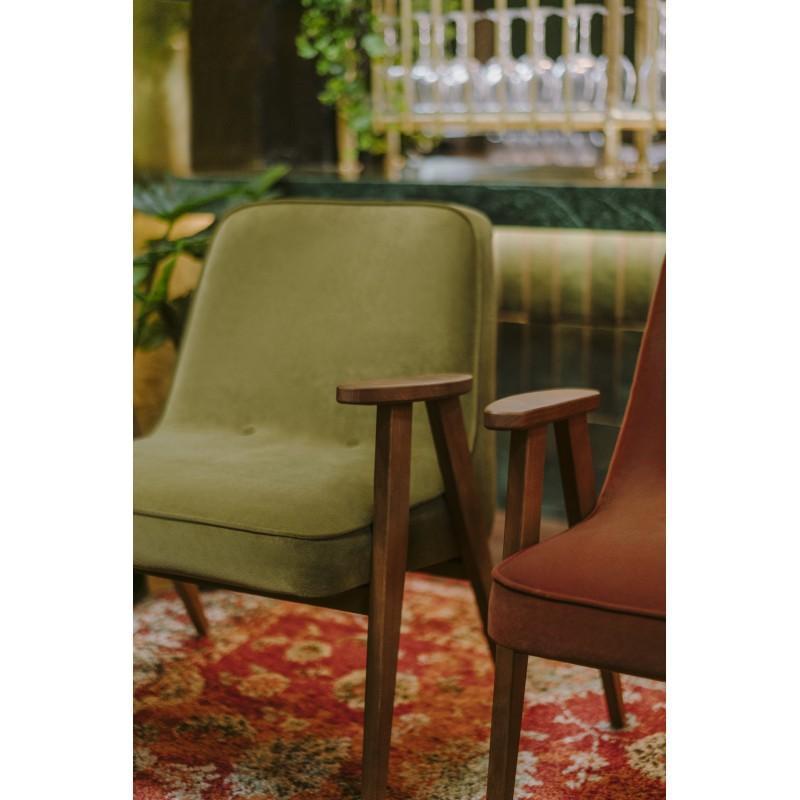 Fotel 366 żółty w tkaninie Boucle Mustard 366 concept Eye on Design