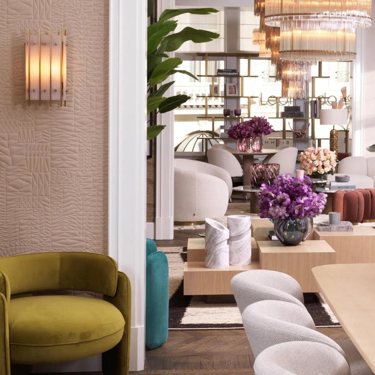 Fotel aksamitny CHAPLIN zielony Eichholtz Eye on Design