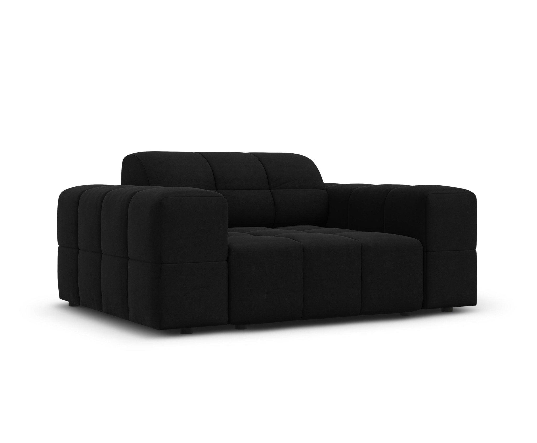 Fotel aksamitny CHICAGO czarny Cosmopolitan Design Eye on Design
