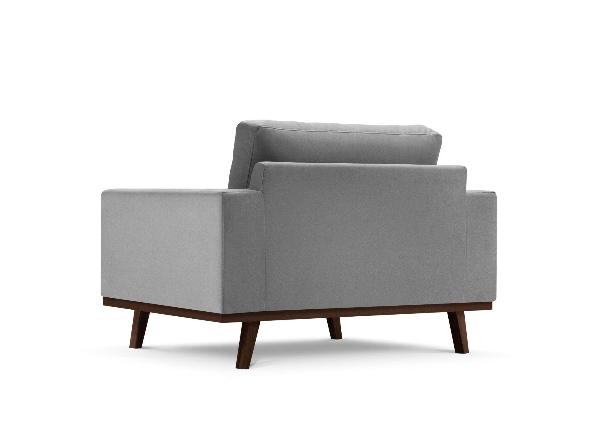 Fotel aksamitny HEBE szary Mazzini Sofas Eye on Design