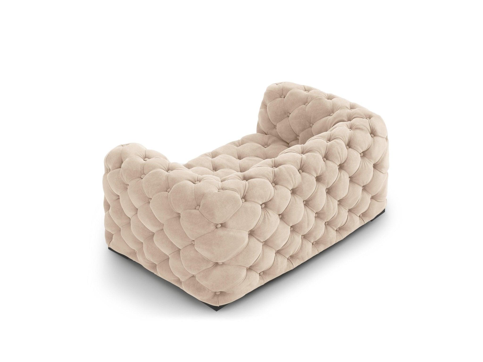 Fotel aksamitny LOGE beżowy Windsor & Co Eye on Design